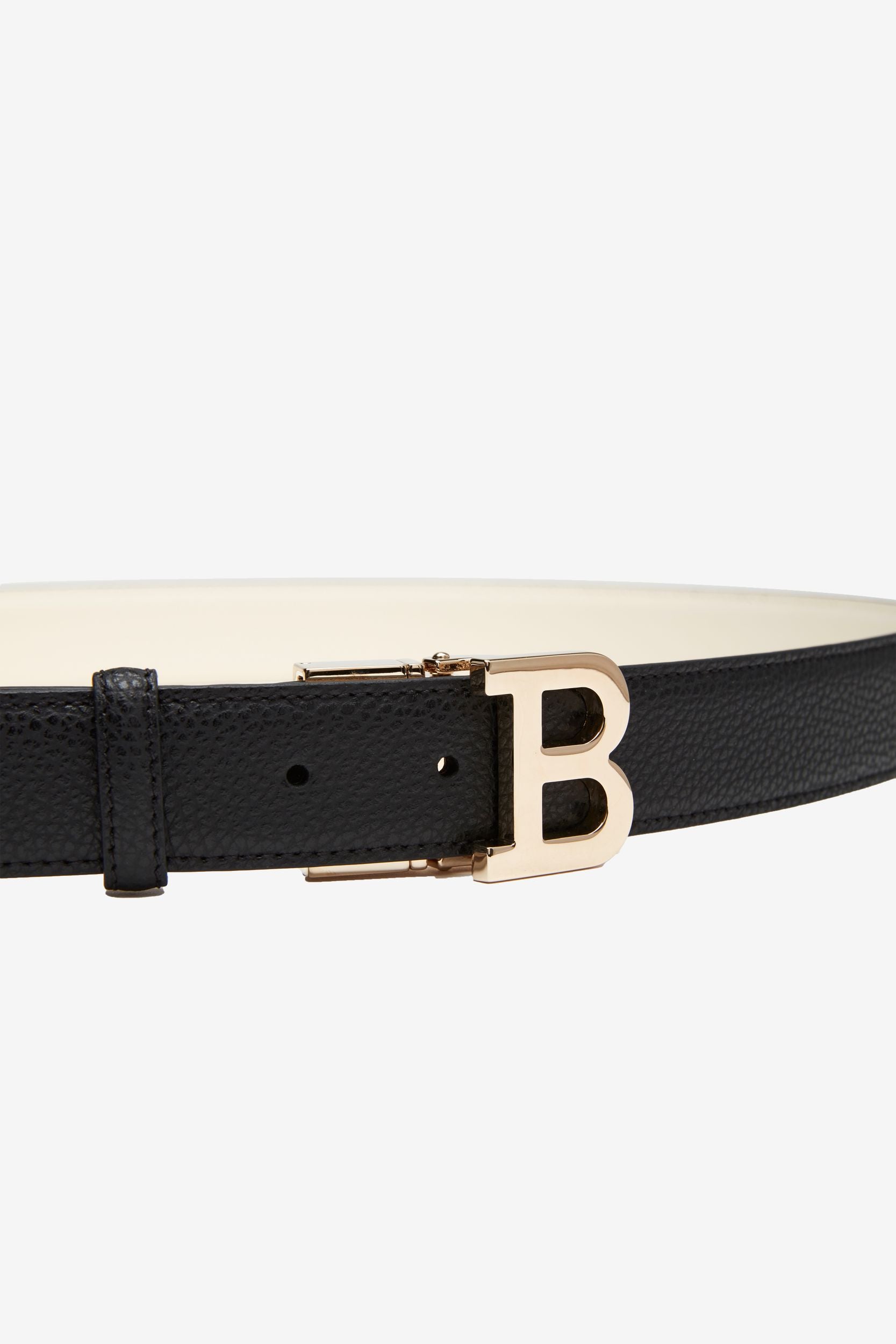 Women's Black Leather Belt - Damen - Bally - 03