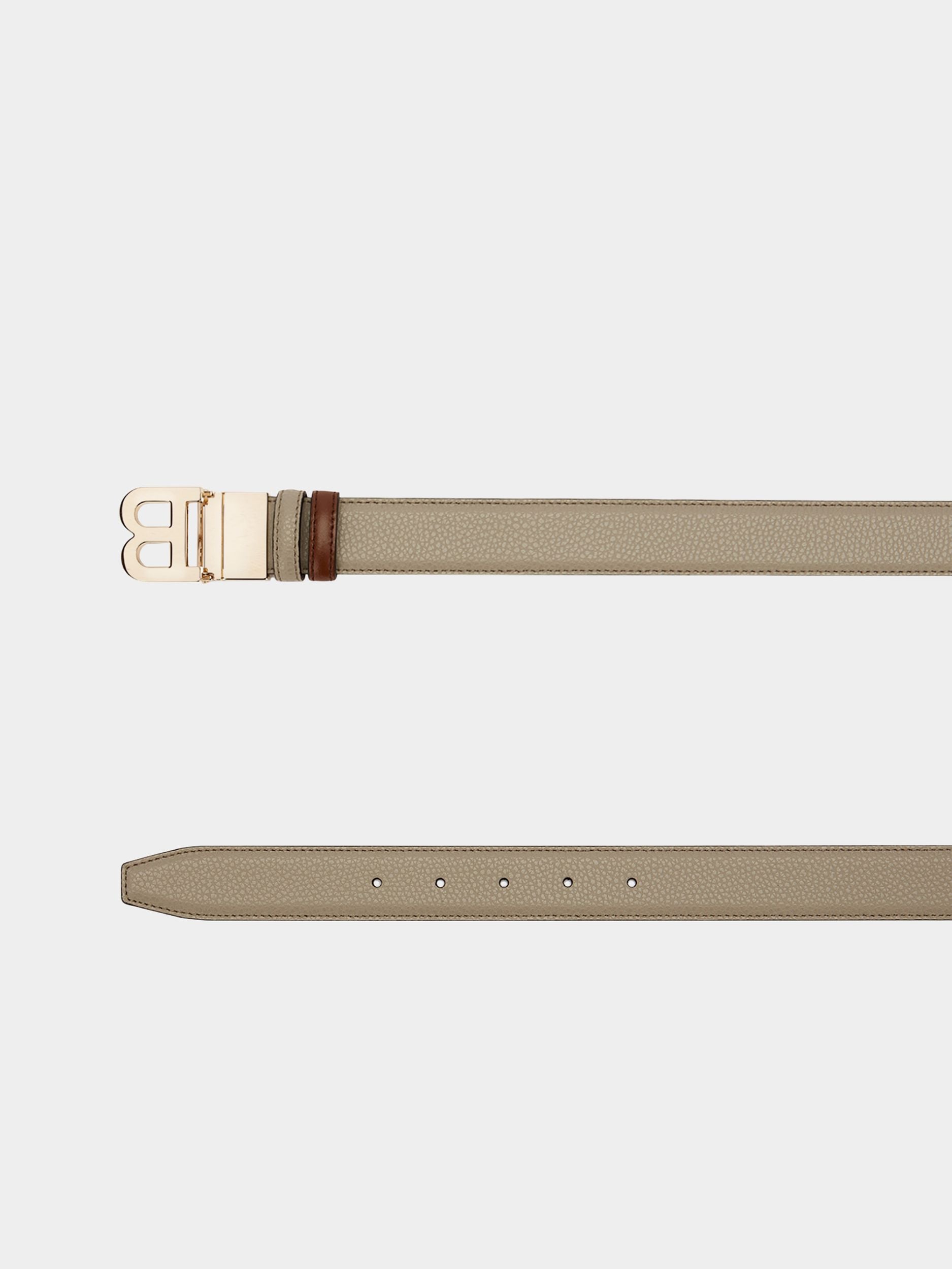 Women's Grey Leather Belt - Damen - Bally - 02