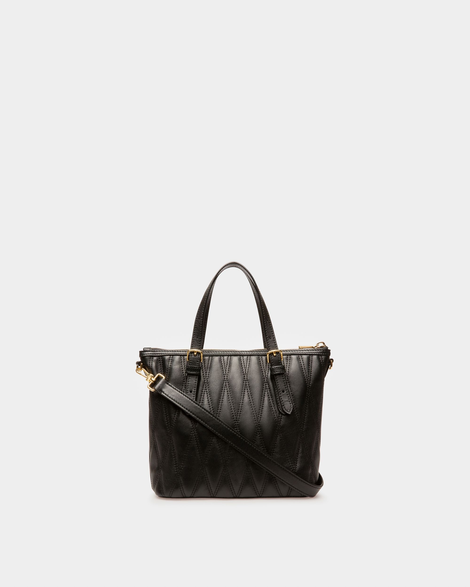 Damirah Small Tragetasche Aus Schwarzem Leder - Damen - Bally - 02