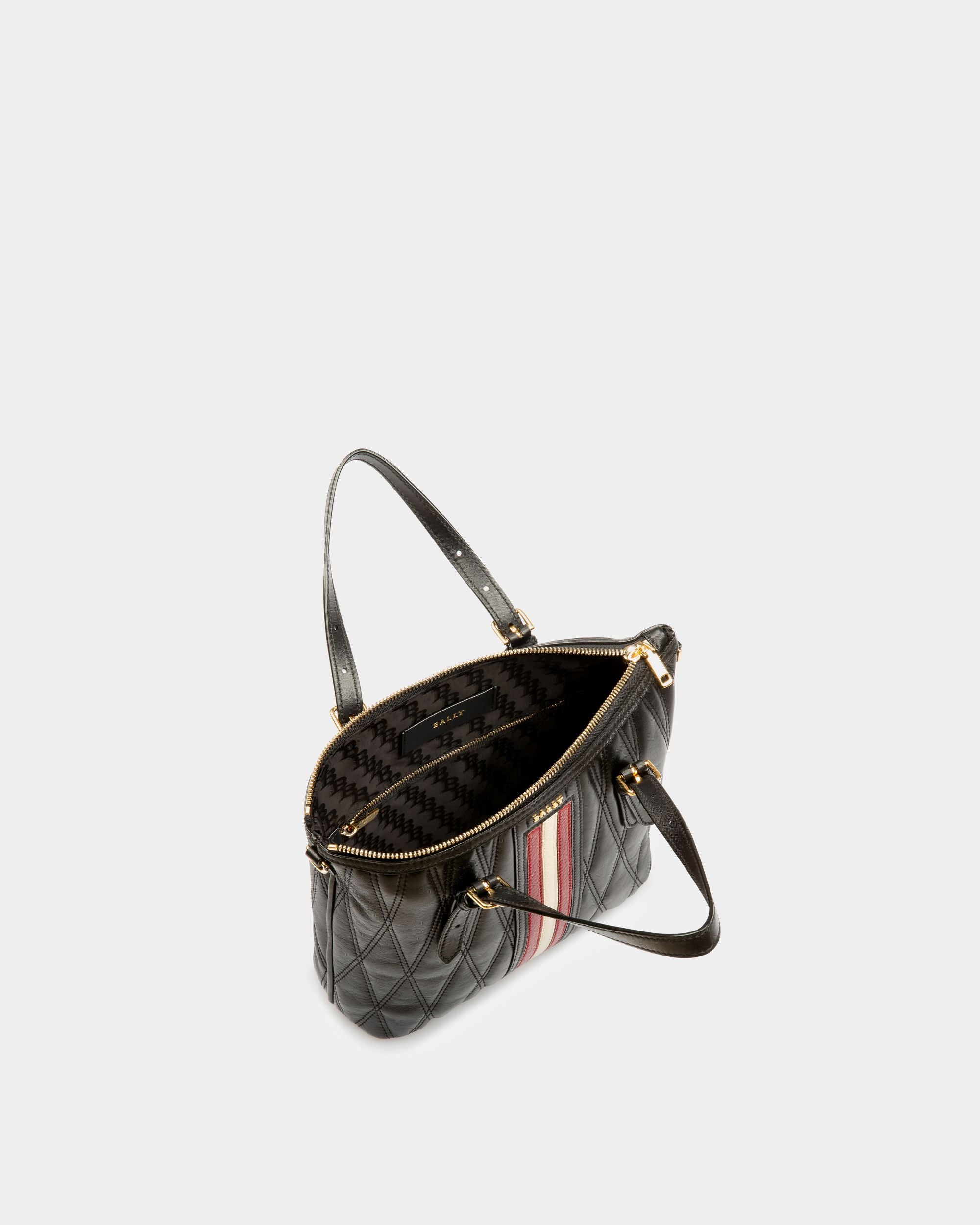 Damirah Small Tragetasche Aus Schwarzem Leder - Damen - Bally - 03