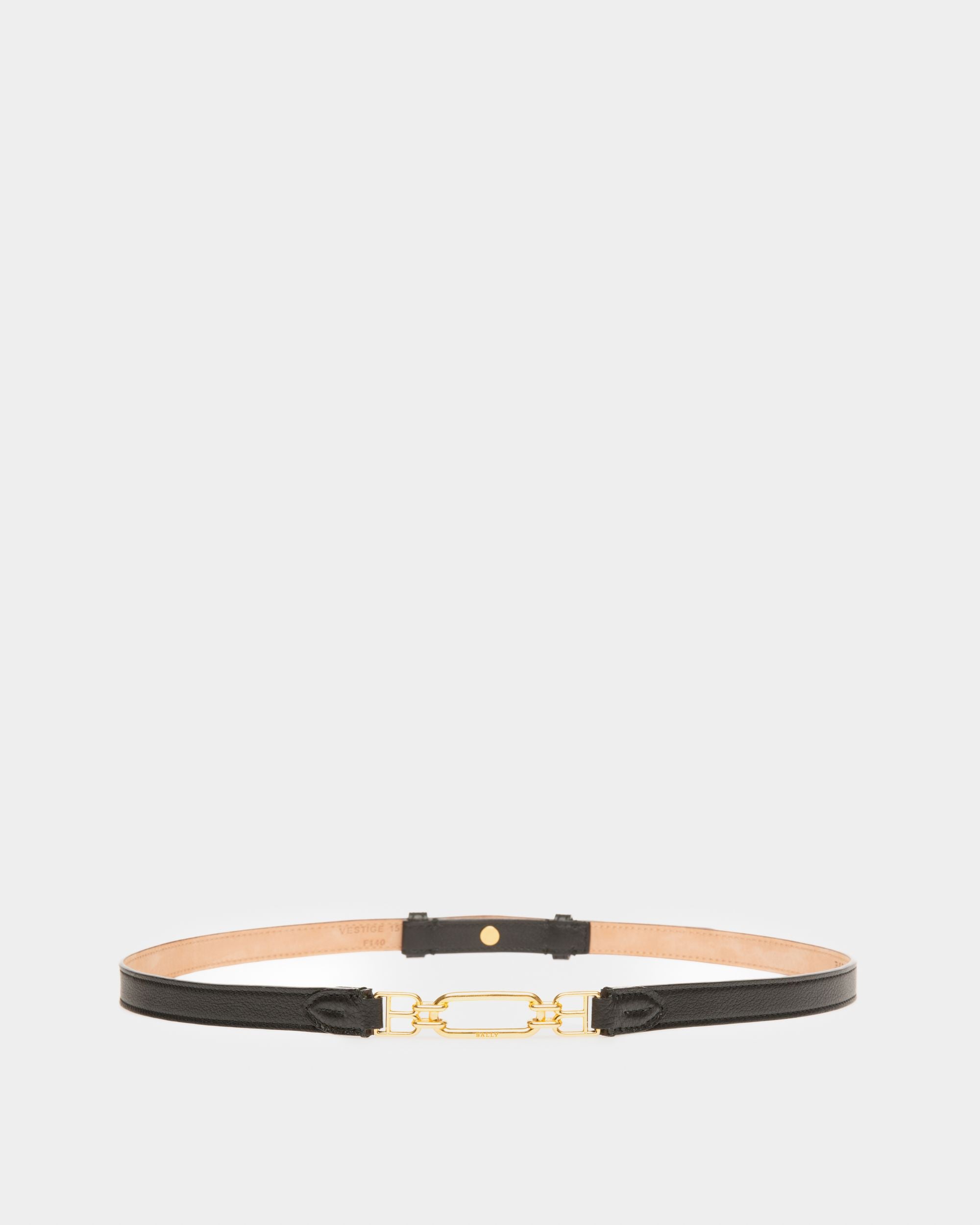 Vestige 15 Mm Breiter Gürtel Aus Schwarzem Leder - Damen - Bally - 01