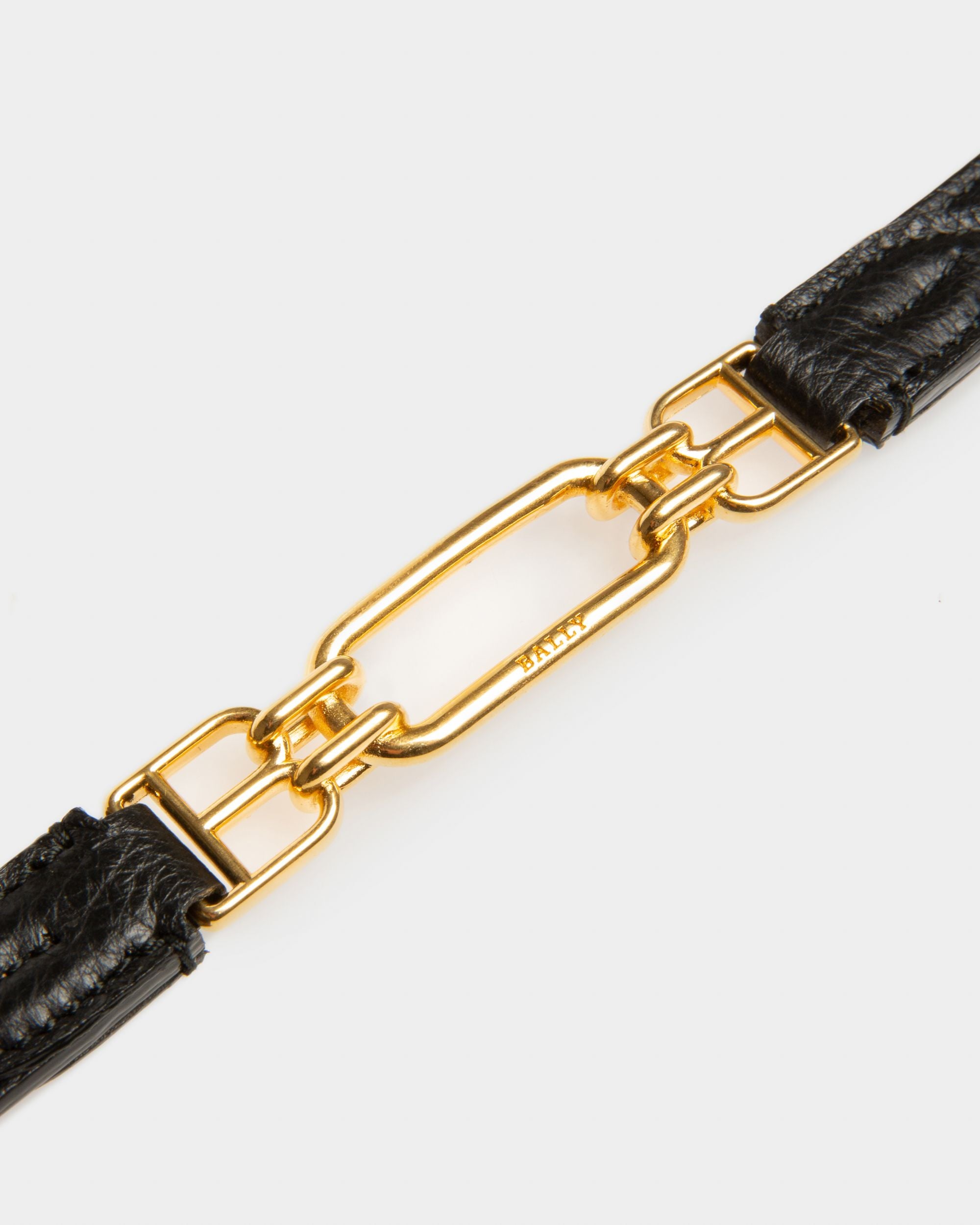 Vestige 15 Mm Breiter Gürtel Aus Schwarzem Leder - Damen - Bally - 03
