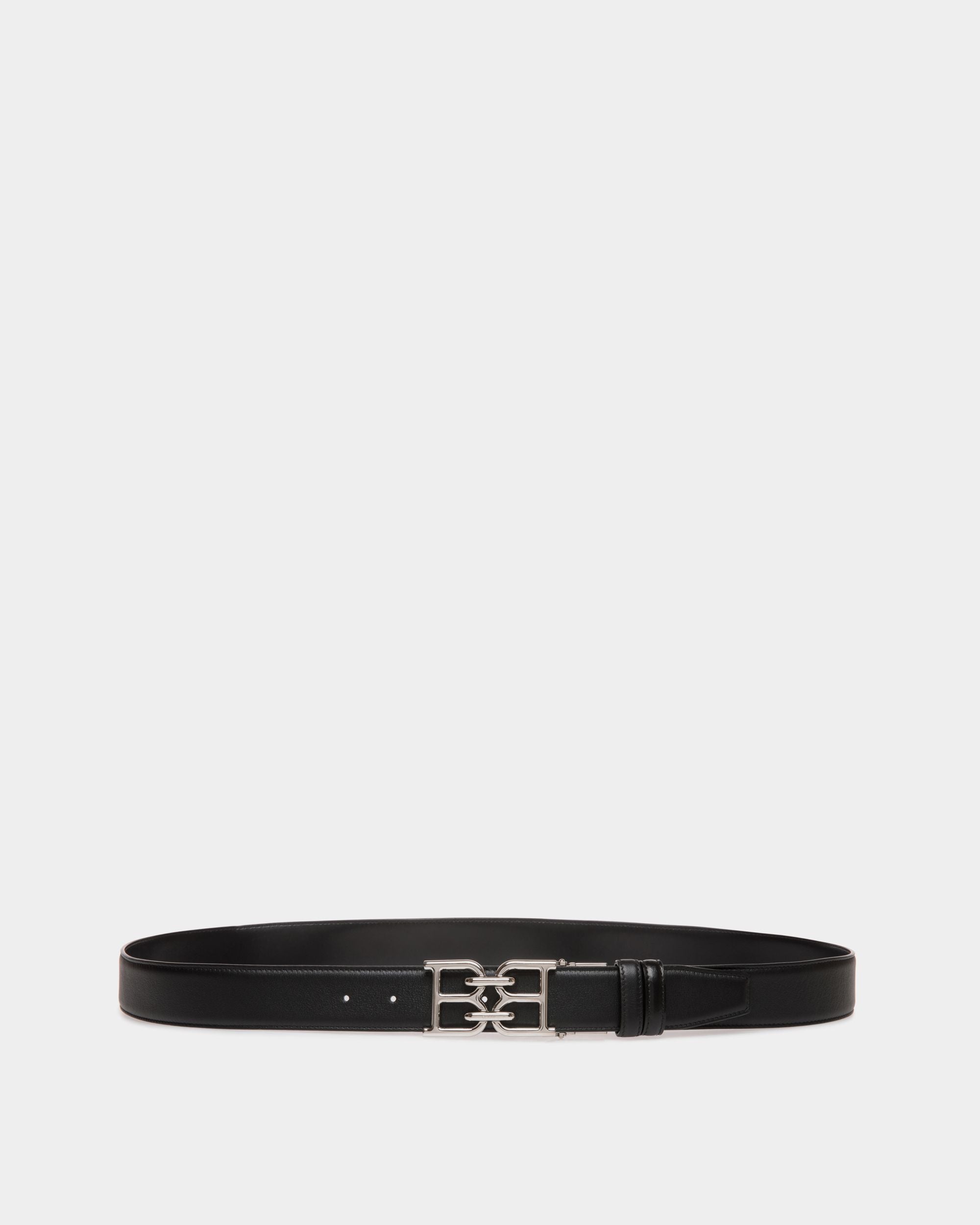 Bally Iconic Buckle Adjustable-Reversible Belt In Black Leather - Herren - Bally - 01