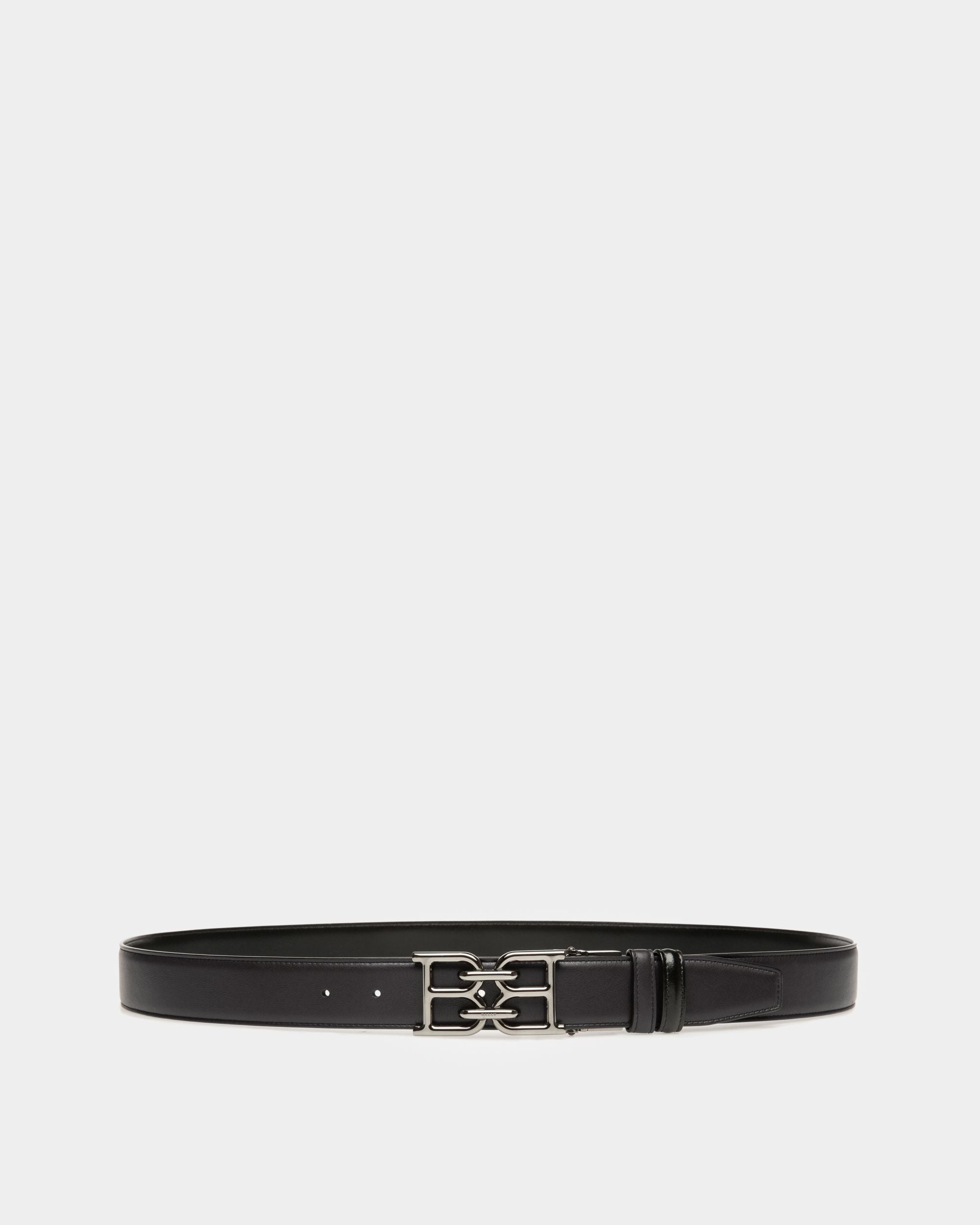 B-Chain 35 Mm Breiter Gürtel Aus Schwarzem Leder - Herren - Bally - 01