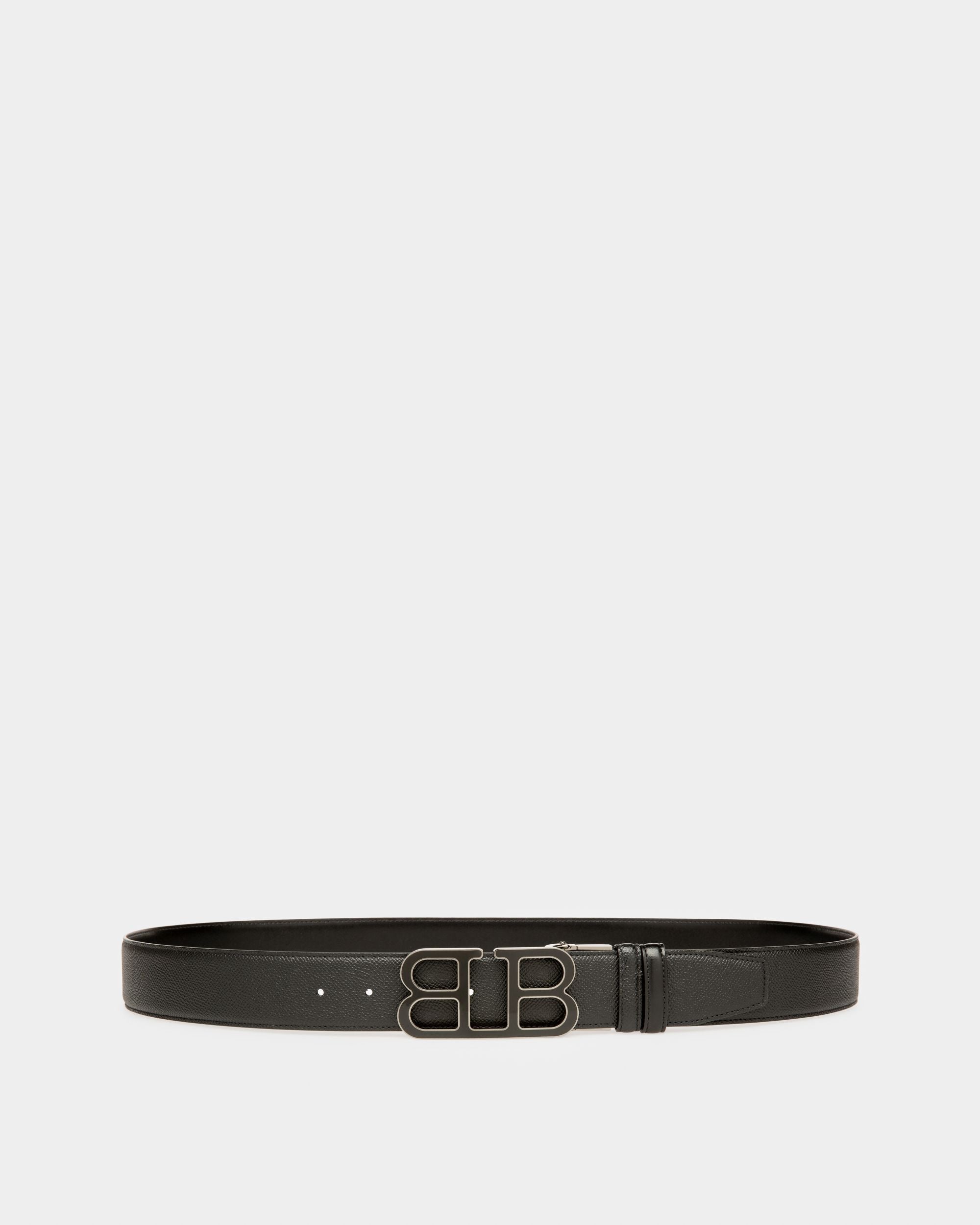 Britt 40 Mm Breiter Gürtel Aus Schwarzem Leder - Herren - Bally - 01