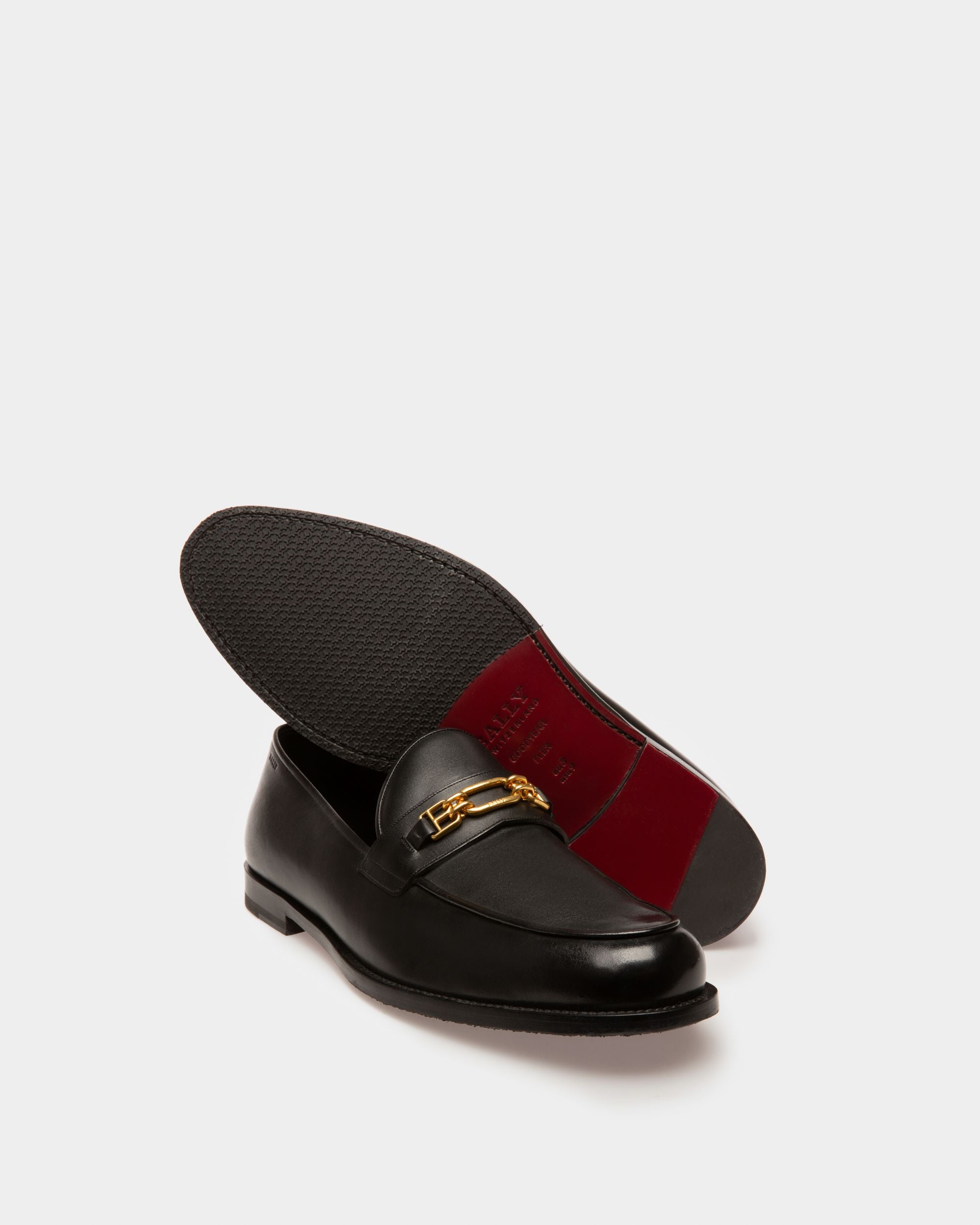 Kelsy Moccasins Aus Schwarzem Leder - Herren - Bally - 04