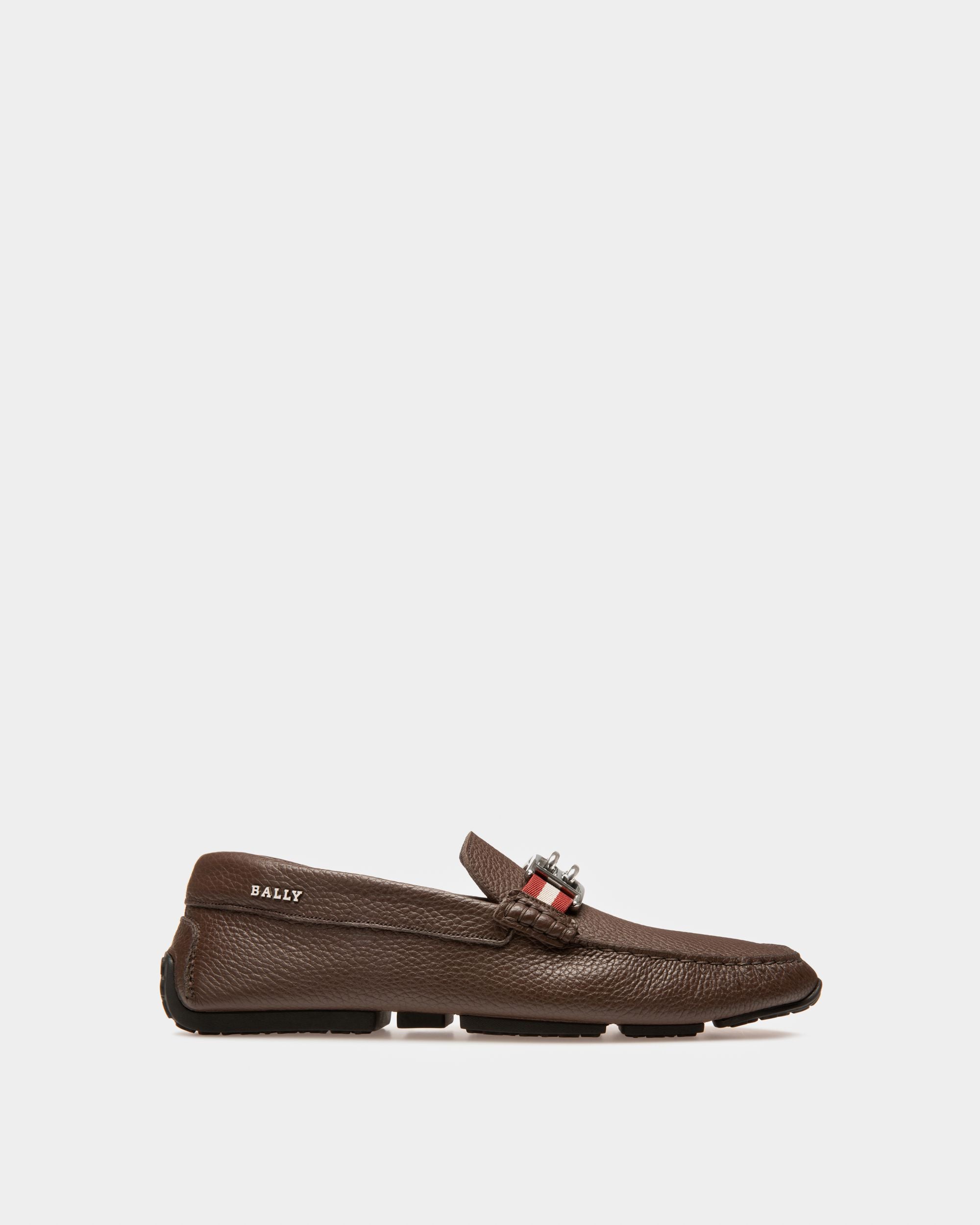 Parsal Driver-Schuh Aus Leder In Kaffee - Herren - Bally - 01