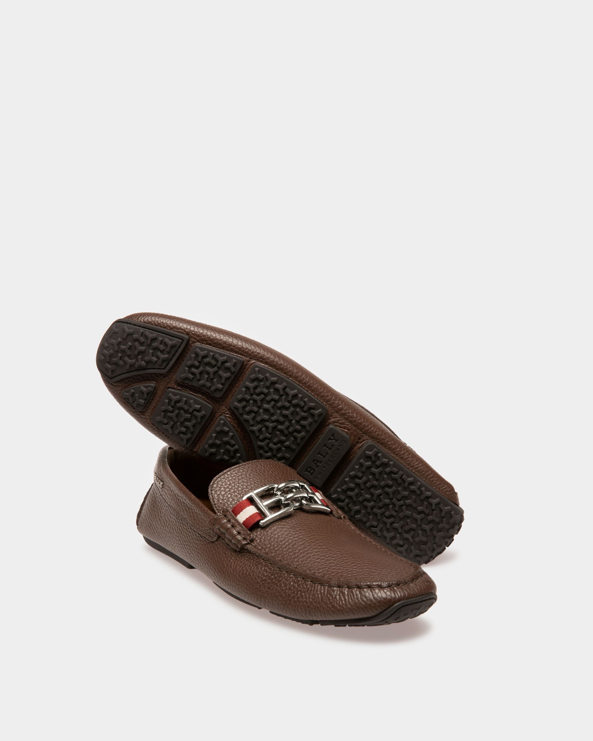 Parsal Driver-Schuh Aus Leder In Kaffee - Herren - Bally - 05