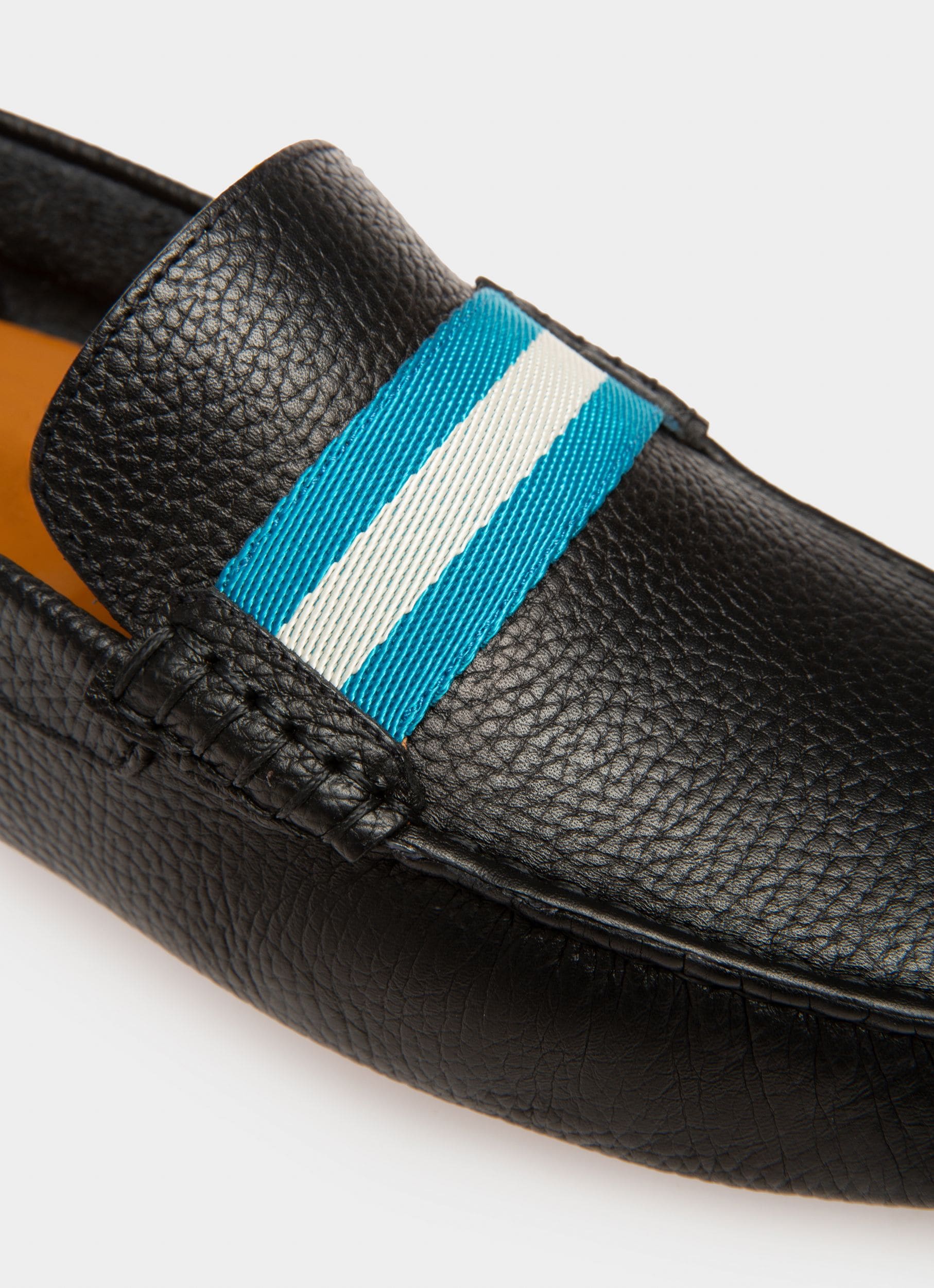 Pilot Driver-Schuh Aus Genarbtem Leder In Schwarz - Herren - Bally - 02