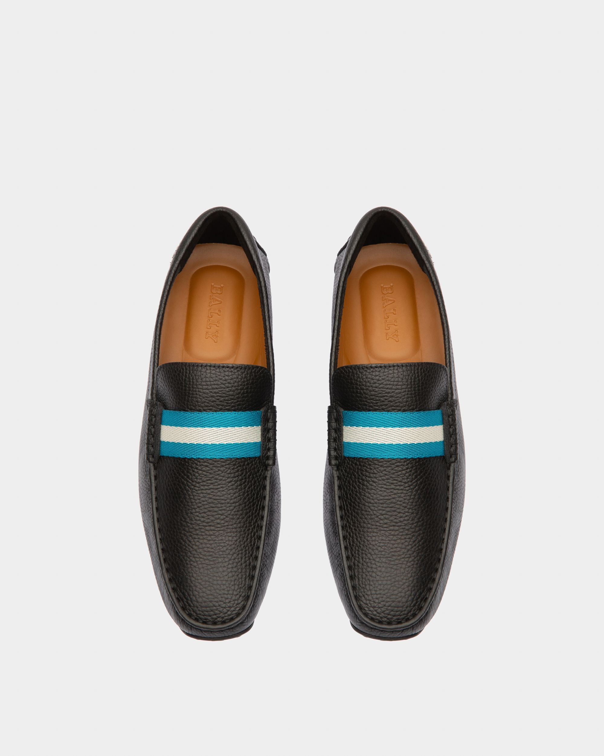 Pilot Driver-Schuh Aus Genarbtem Leder In Schwarz - Herren - Bally - 03