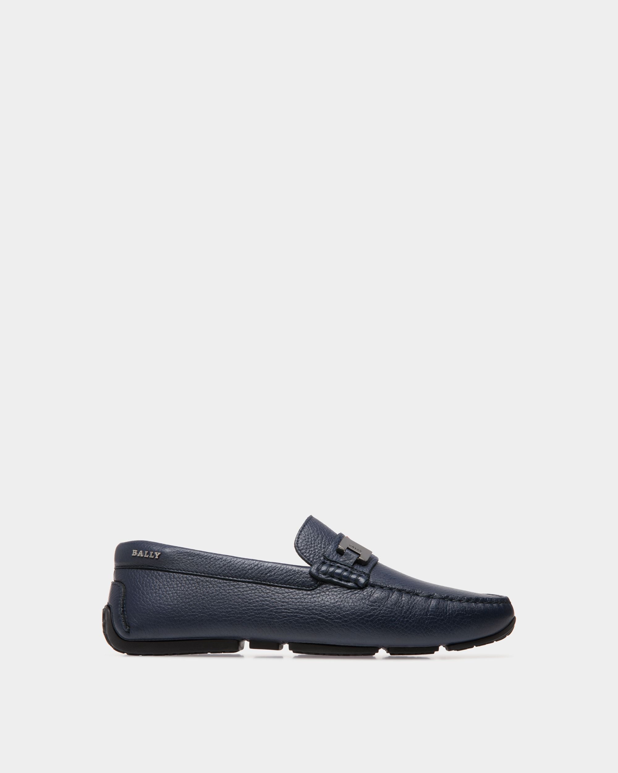 Pilot Drivers In Blue Leather - Herren - Bally - 01