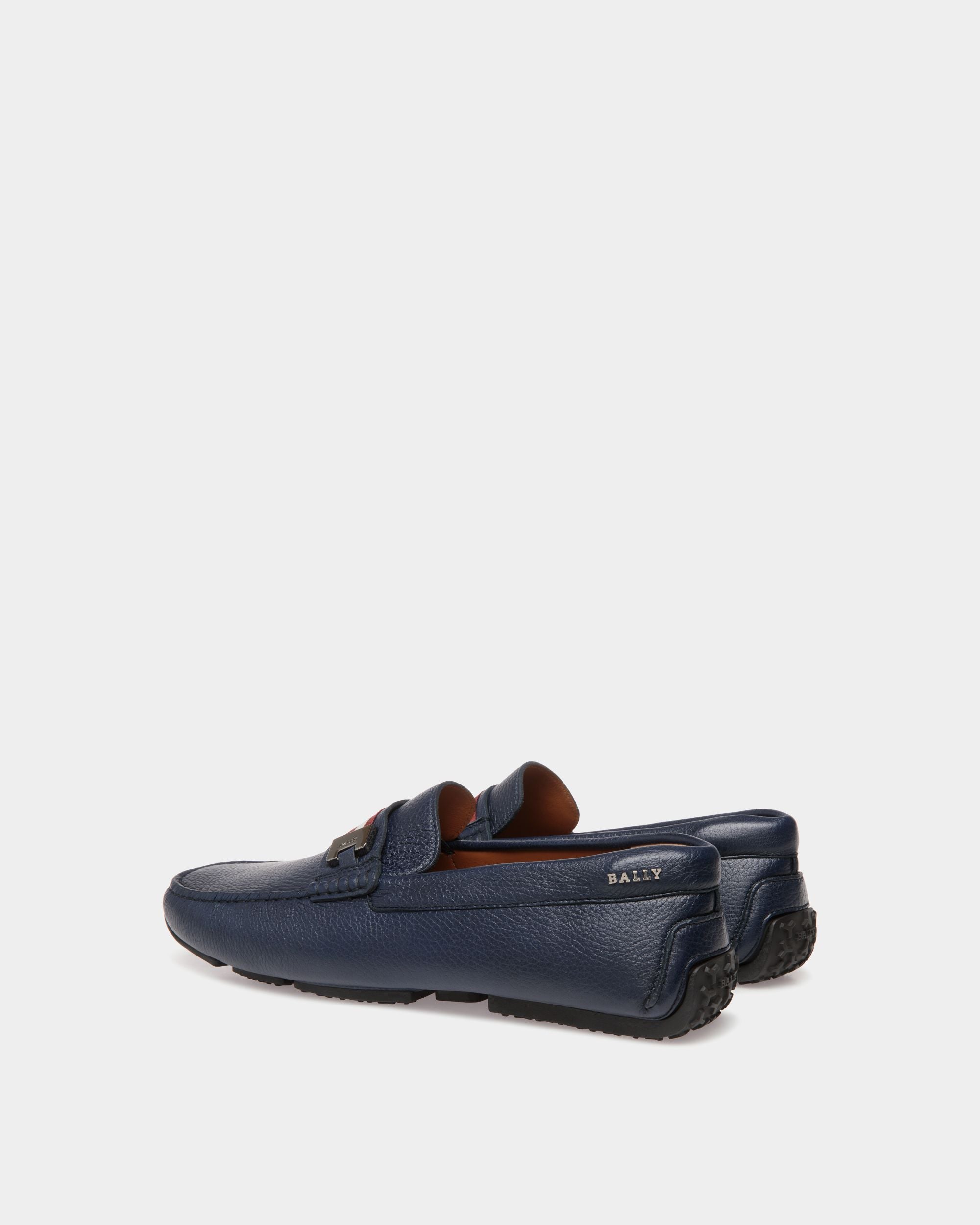 Pilot Drivers In Blue Leather - Herren - Bally - 03