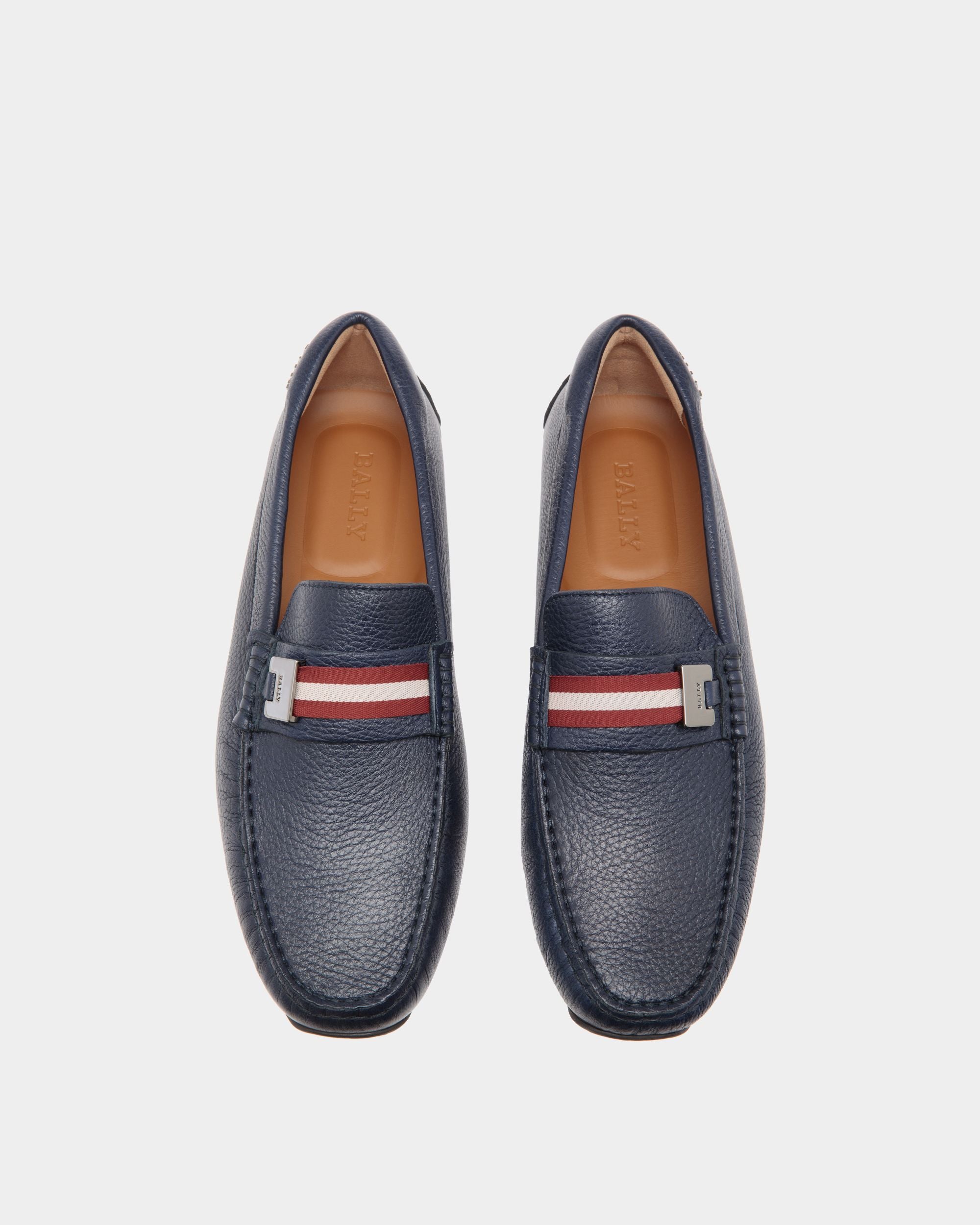 Pilot Drivers In Blue Leather - Herren - Bally - 04