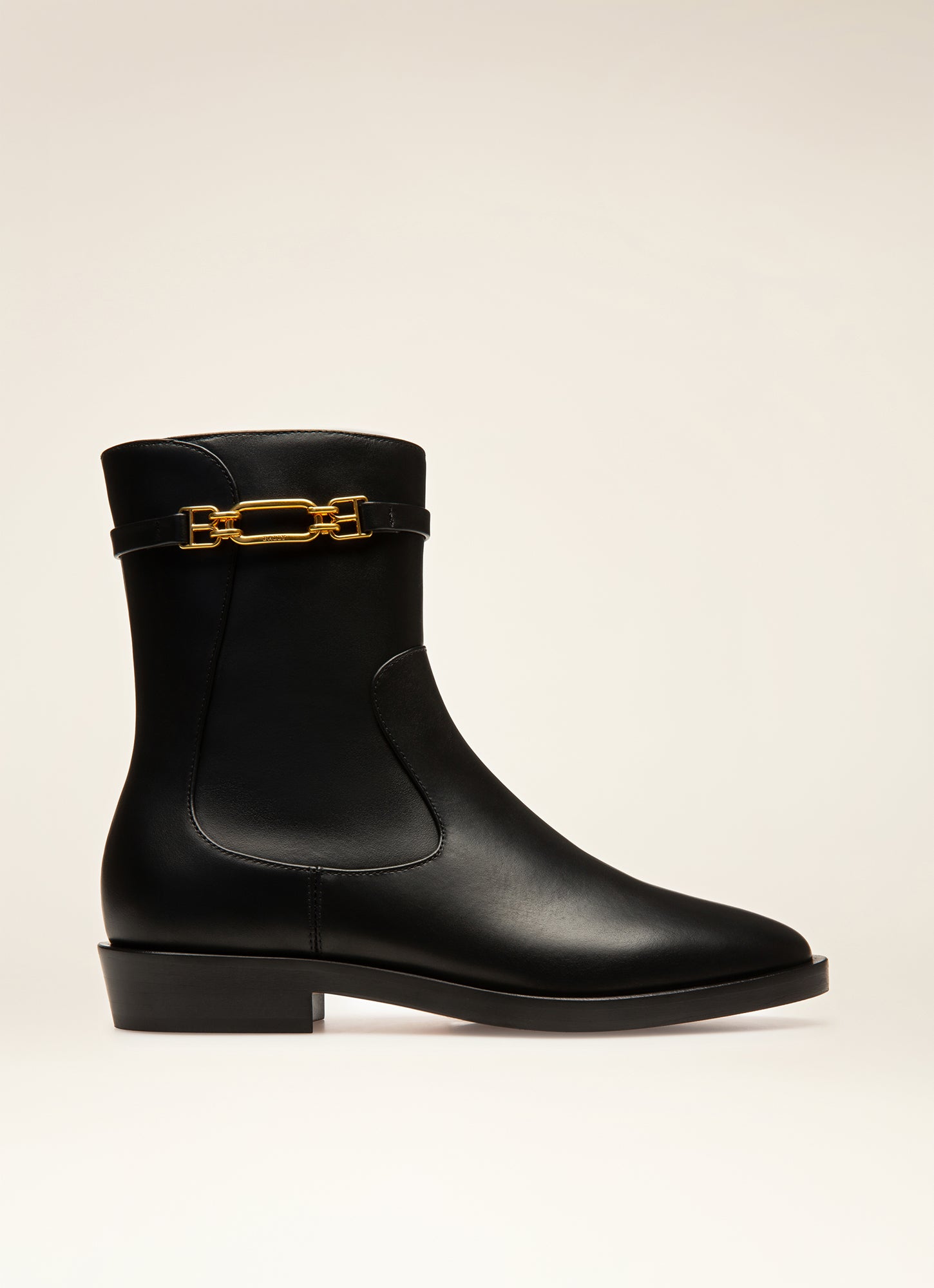 Darcie Booties In Black Leather - Damen - Bally - 01