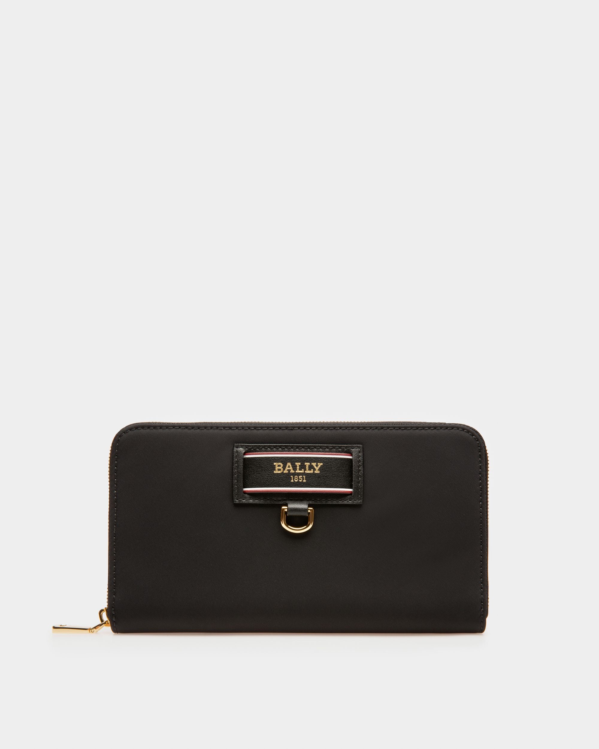 Evenor Portemonnaie Aus Schwarzem Recyceltem Nylon - Damen - Bally - 01