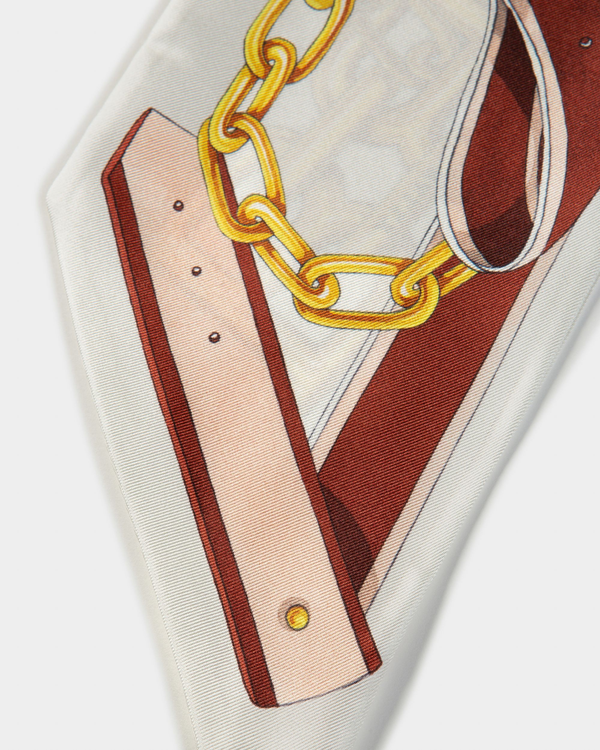 Schal Aus Elfenbeinfarbener Seide - Damen - Bally - 02