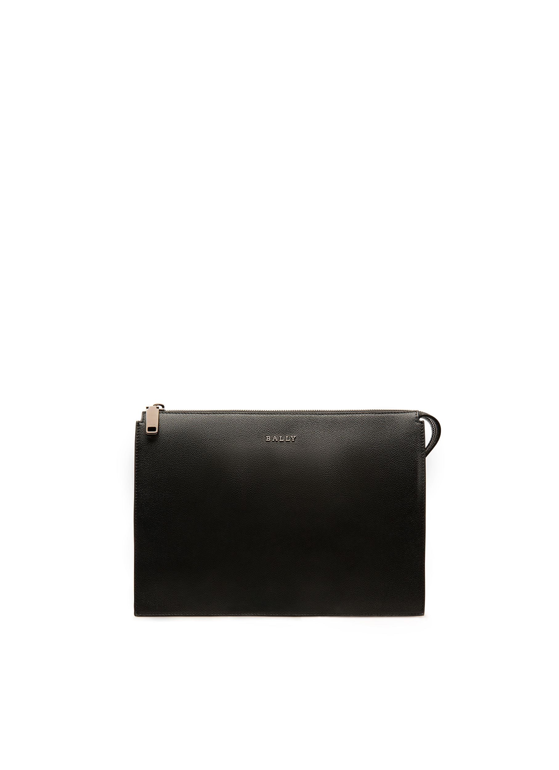 Eming Clutch Aus Schwarzem Leder - Herren - Bally - 01