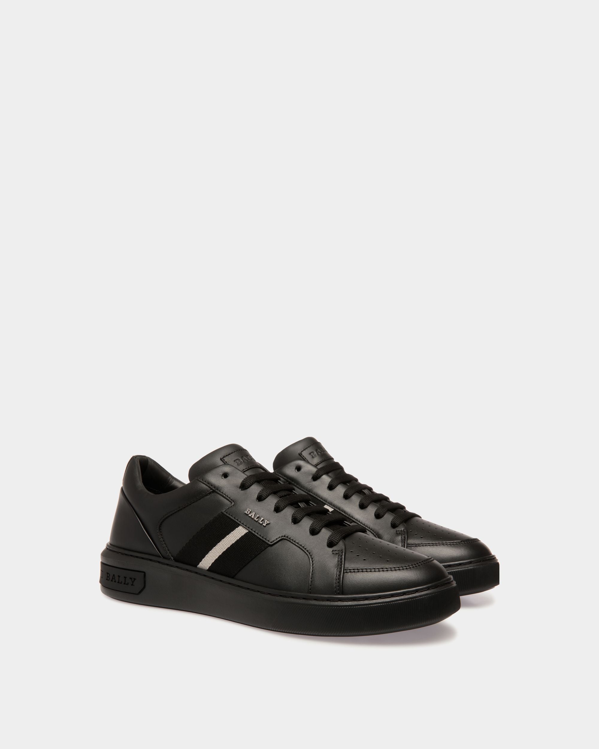 Moony Leder-Sneaker In Schwarz - Herren - Bally - 02