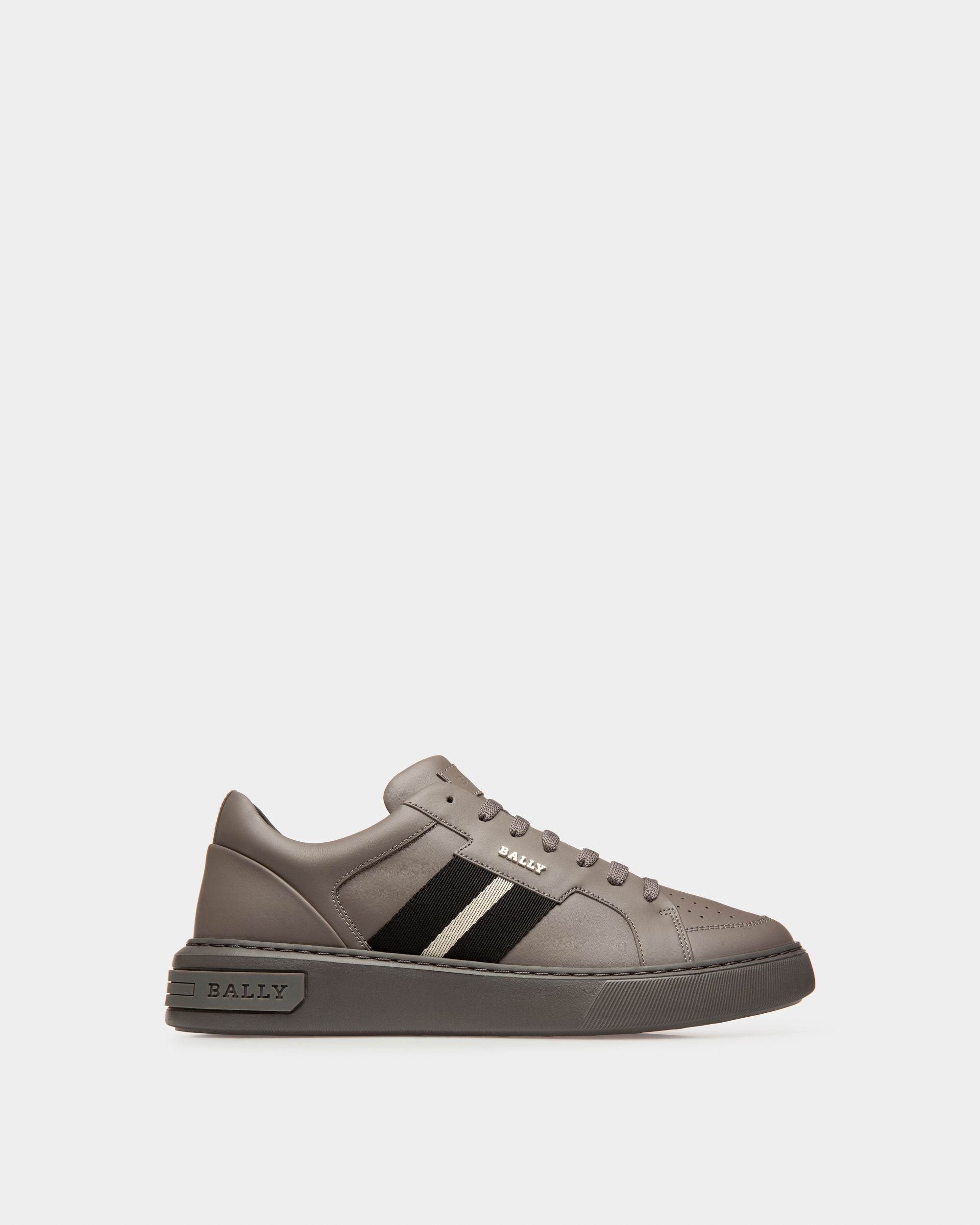 Moony Sneaker Aus Leder In Anthrazitgrau - Herren - Bally - 01