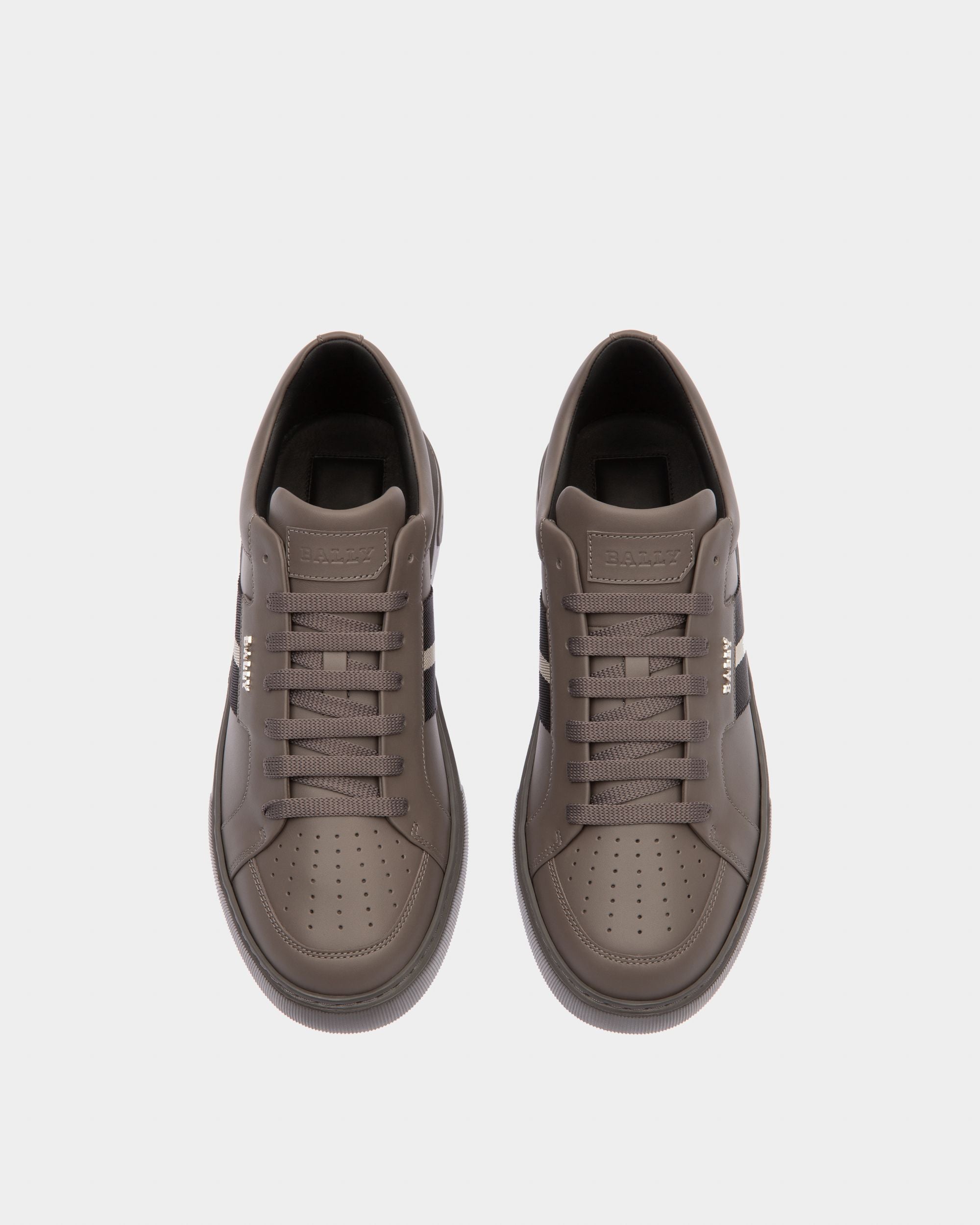 Moony Sneaker Aus Leder In Anthrazitgrau - Herren - Bally - 02