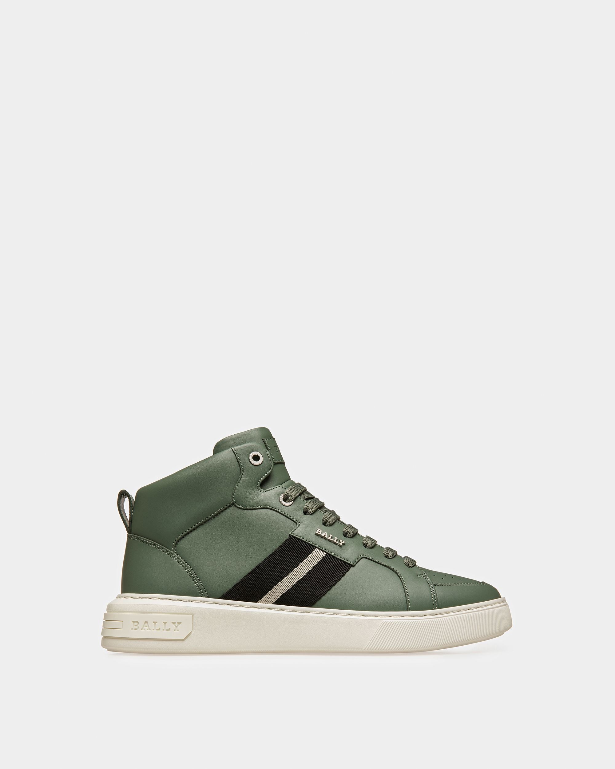 Myles Sneakers Aus Leder In Salbeigrün - Herren - Bally - 01