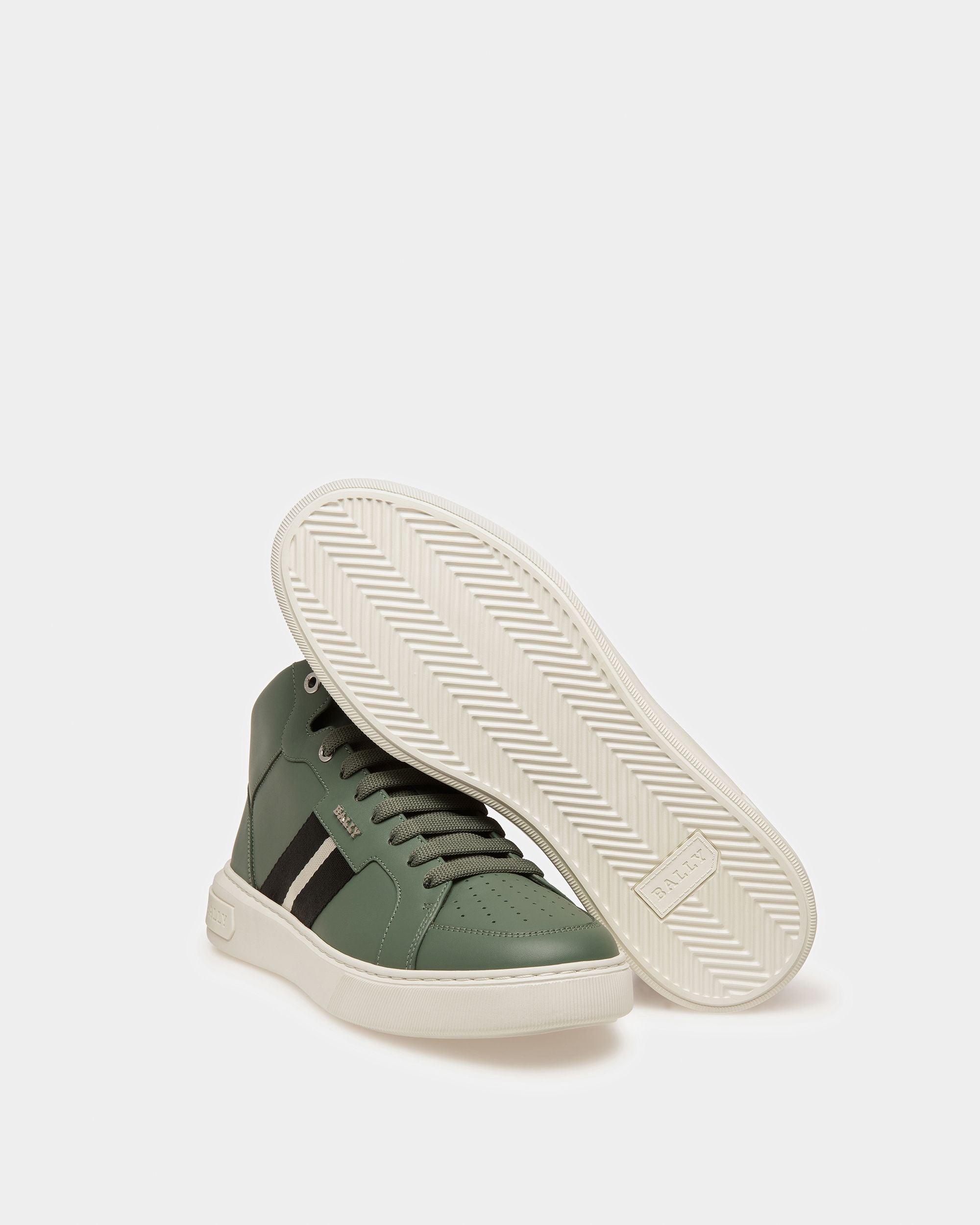 Myles Sneakers Aus Leder In Salbeigrün - Herren - Bally - 05