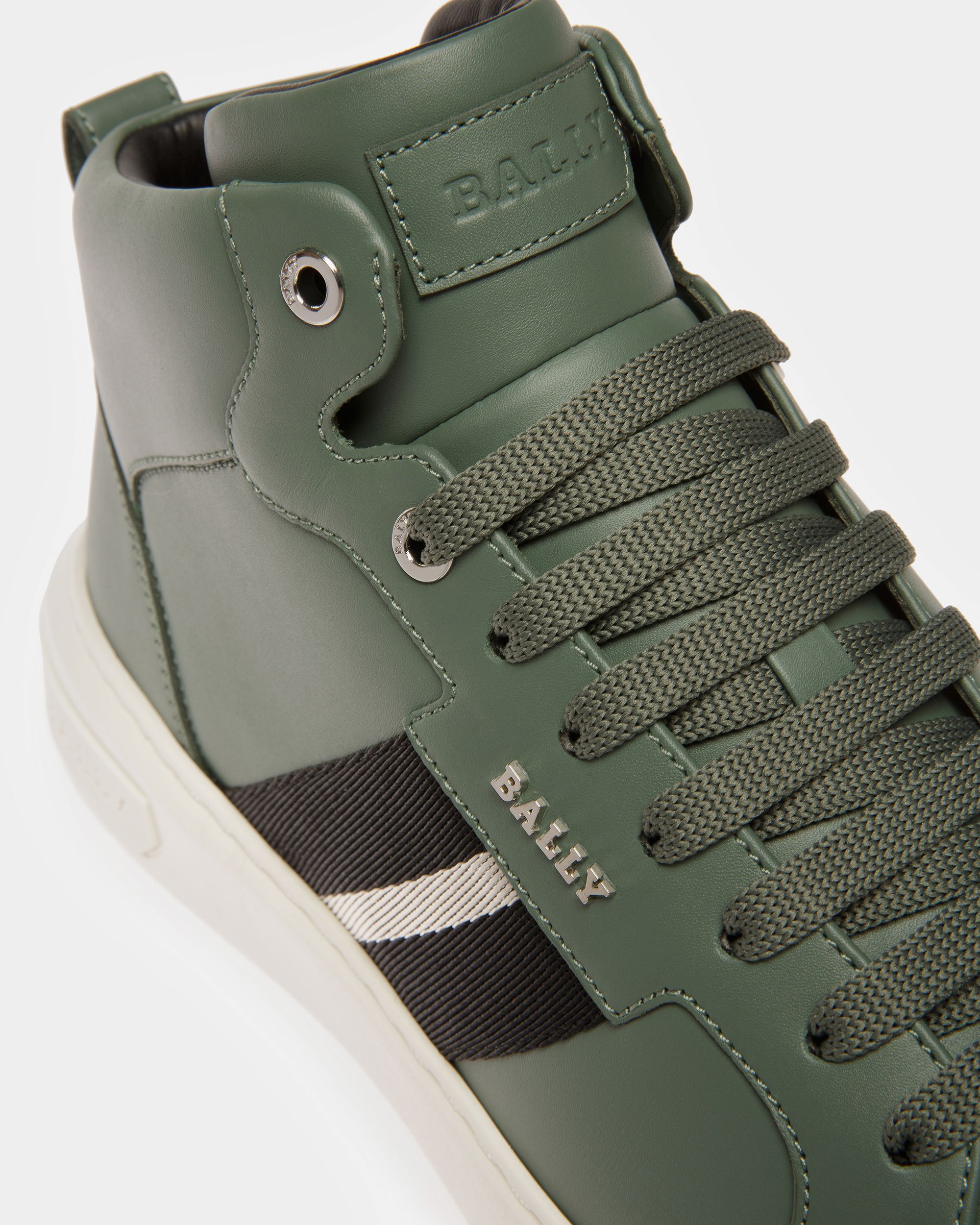 Myles Sneakers Aus Leder In Salbeigrün - Herren - Bally - 06