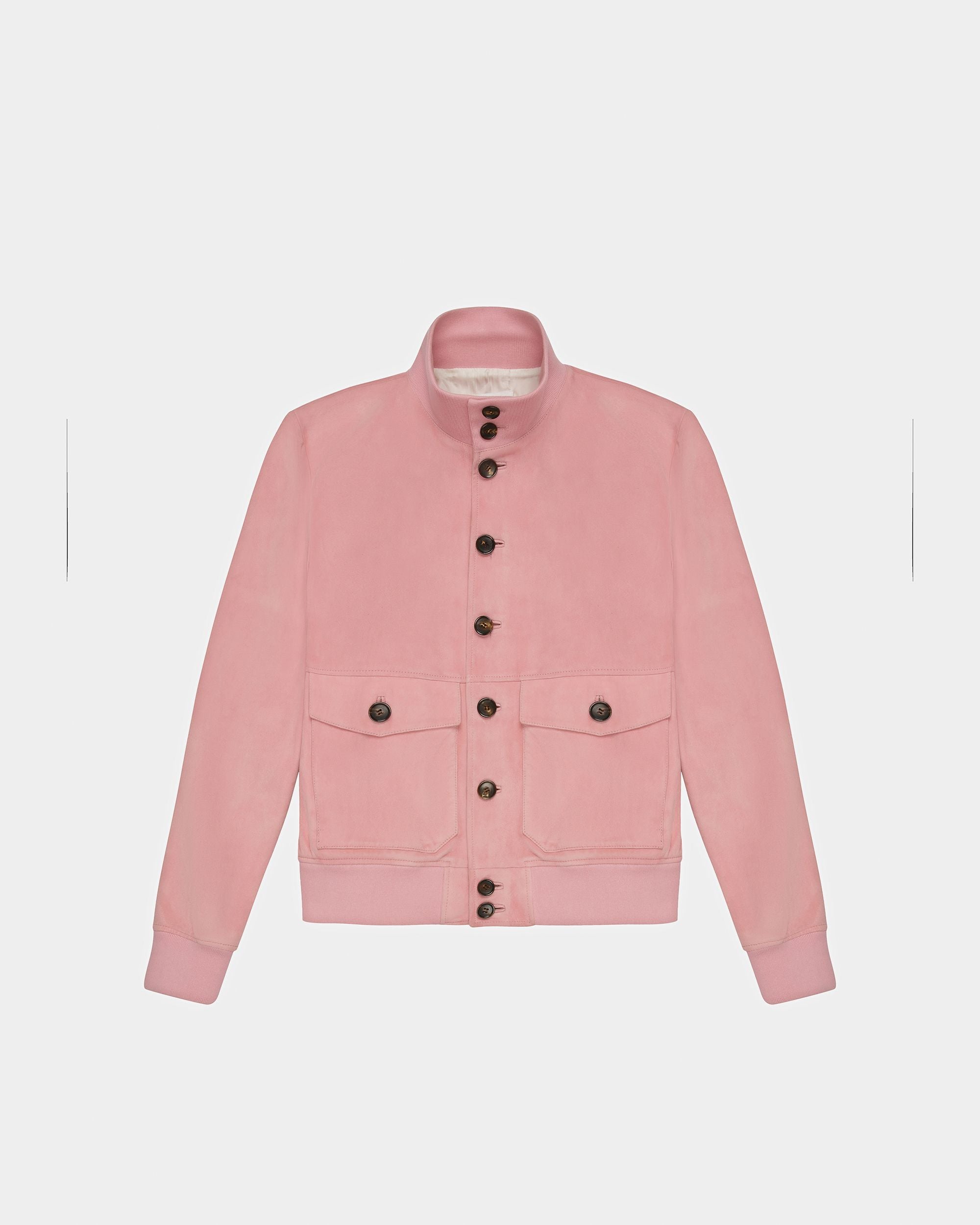 Blouson Bomber In Pink Leather - Herren - Bally - 01