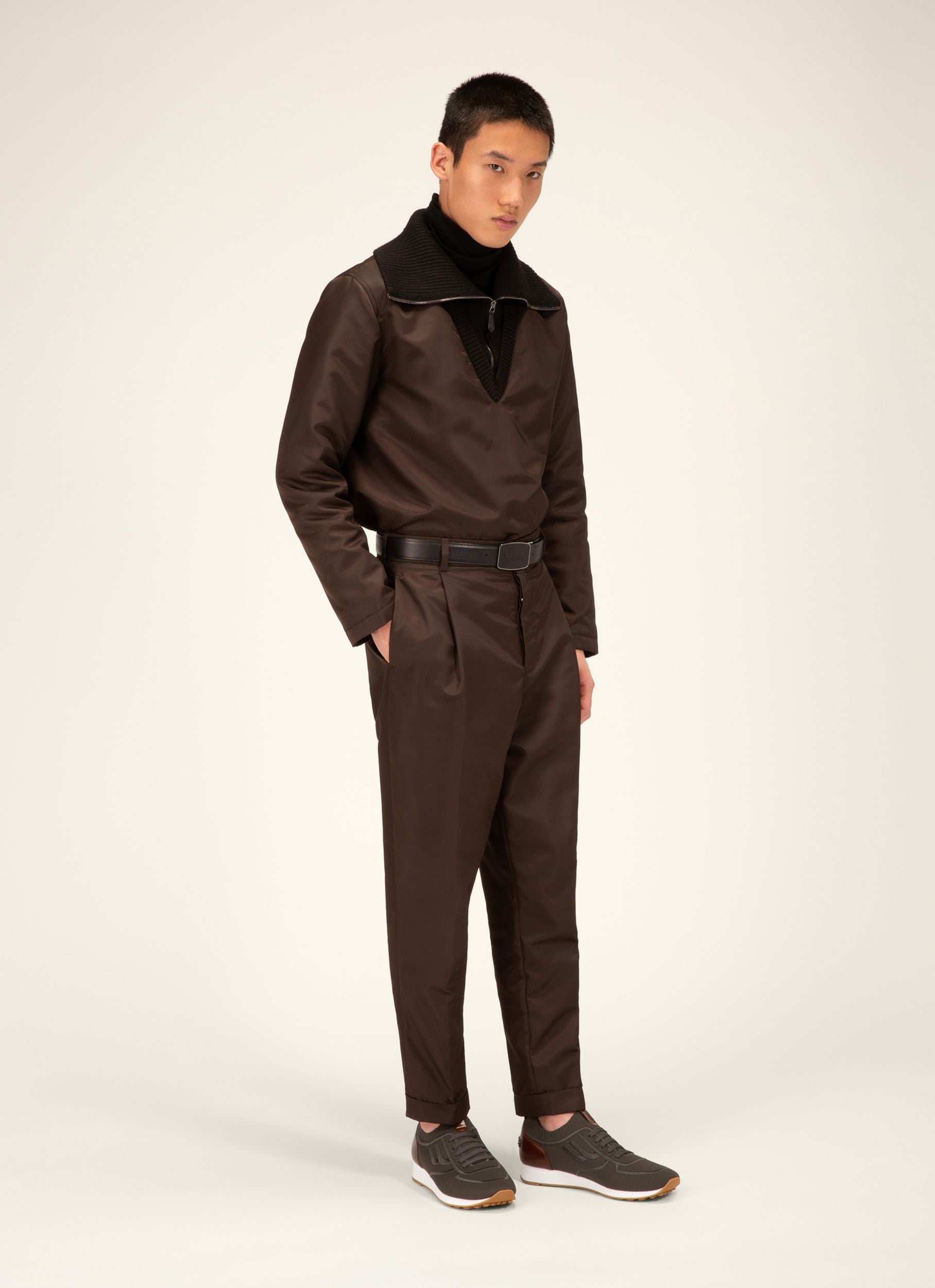 Gabber Aus Dunkelgrauem Polyester-Mischgewebe - Herren - Bally - 05