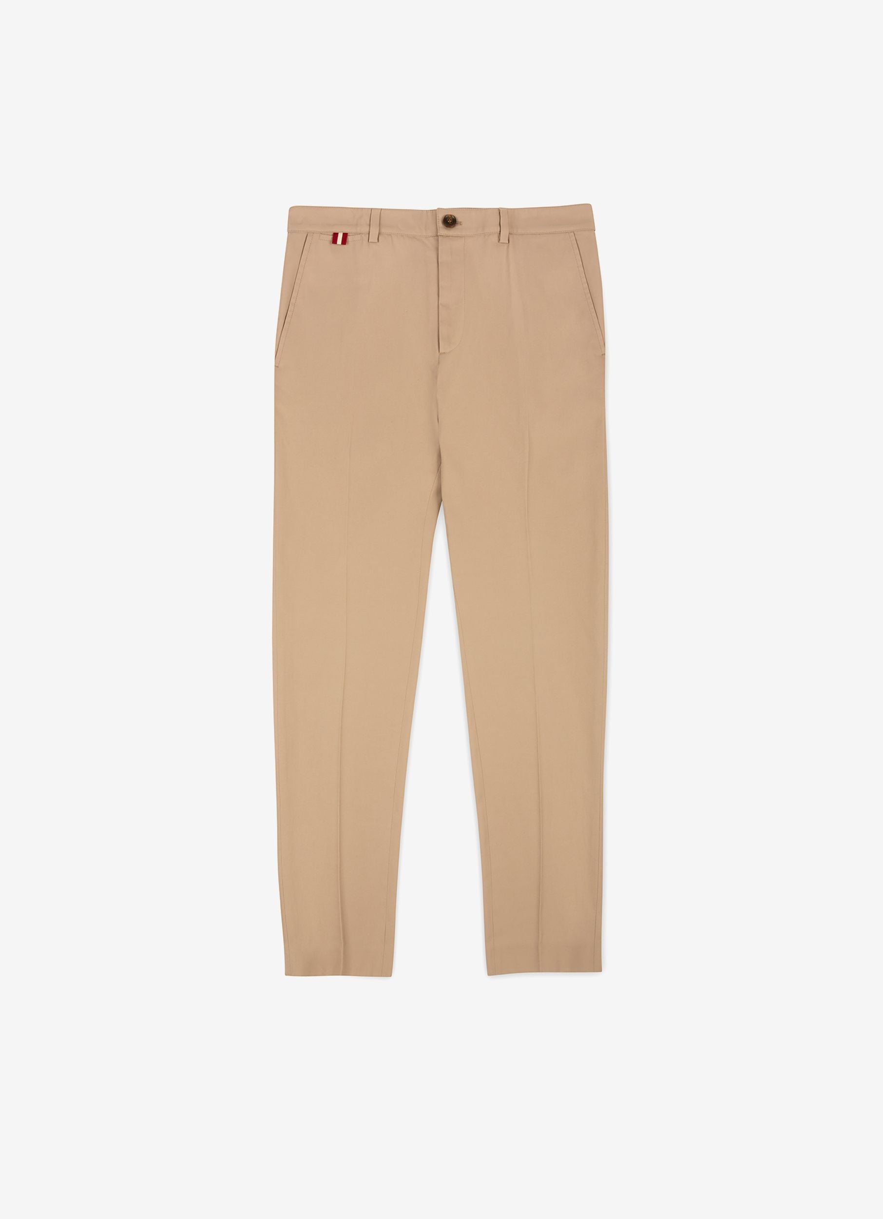 Schmal Geschnittene Hose Aus Funktionsbaumwolle In Beige - Herren - Bally - 01