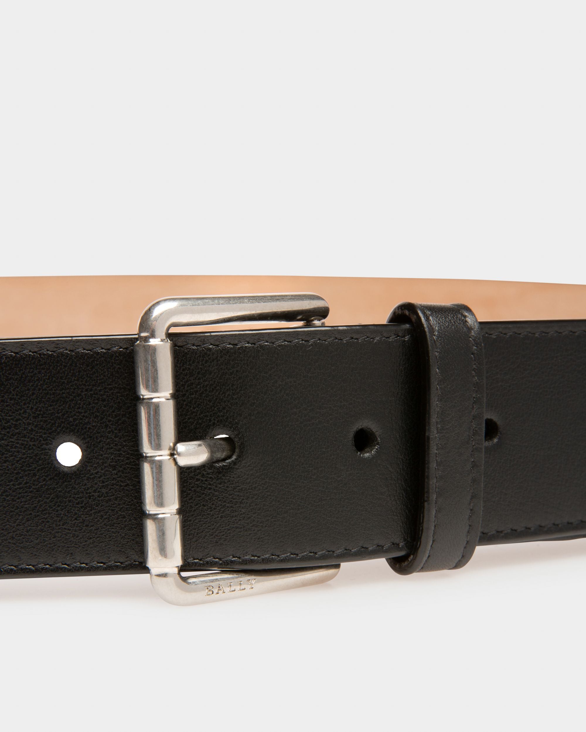 Wilford 40 Mm Breiter Gürtel Aus Schwarzem Leder Und Stoff - Herren - Bally - 03