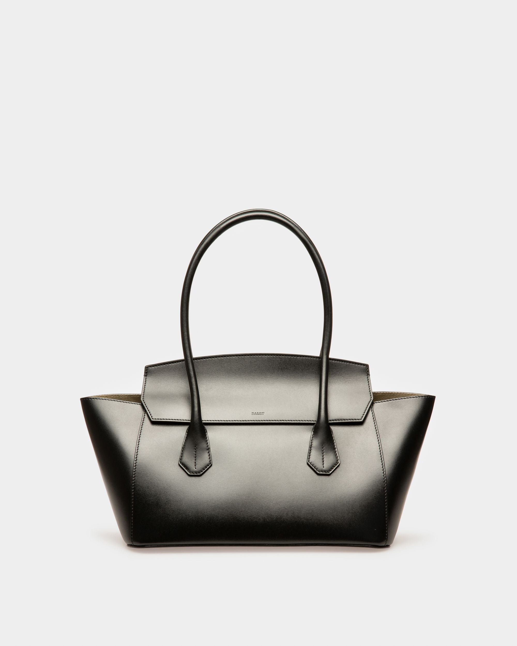 Sandah Henkeltasche Aus Schwarzem Leder - Damen - Bally - 01