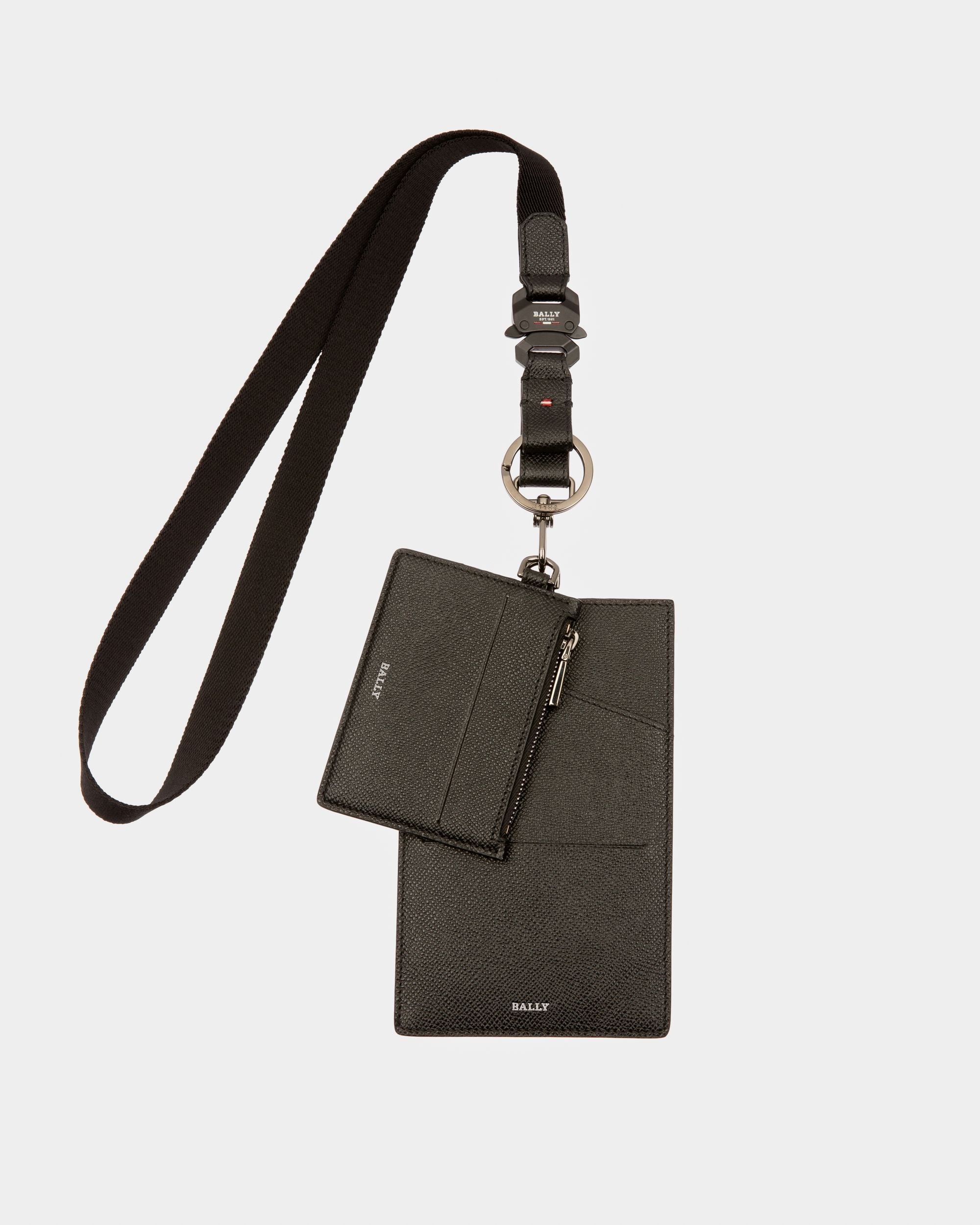 Braad Handytasche Aus Schwarzem Leder - Herren - Bally - 01