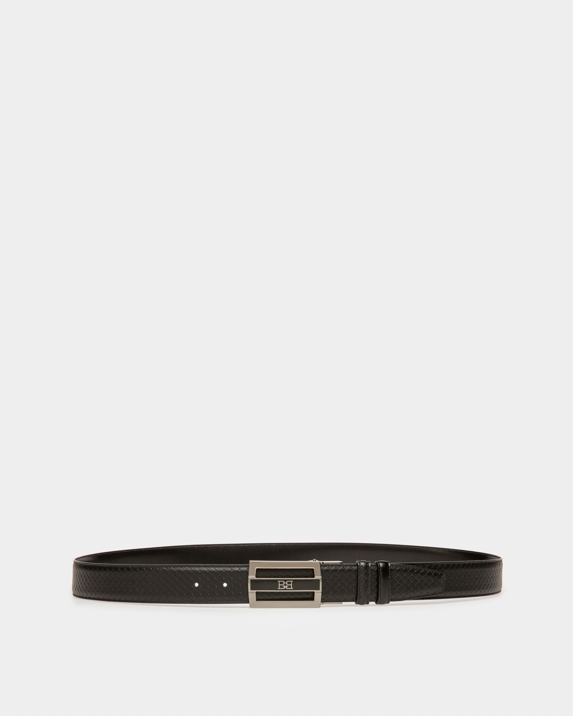 Owen 35Mm Breiter Gürtel Aus Schwarzem Leder - Herren - Bally - 01