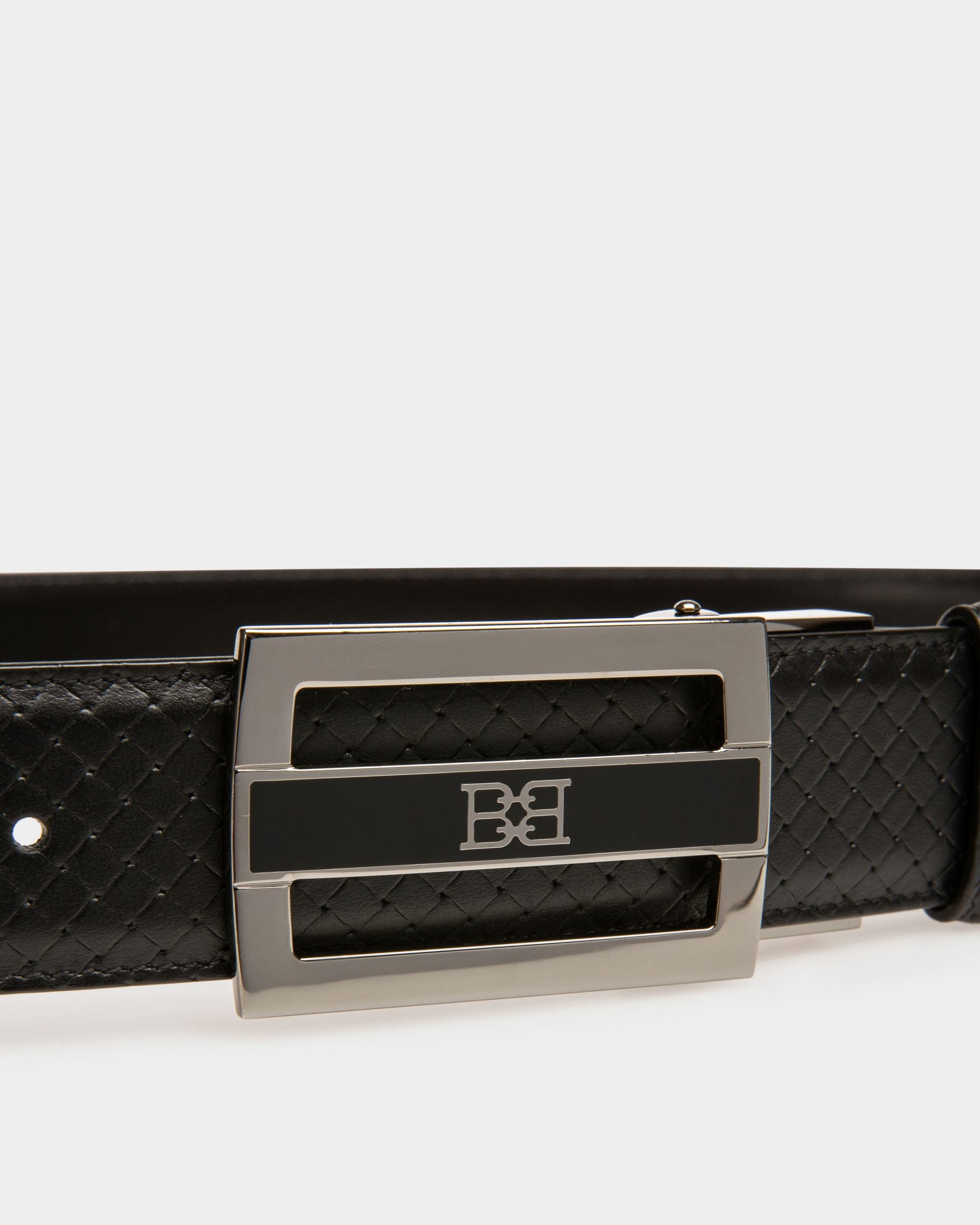 Owen 35Mm Breiter Gürtel Aus Schwarzem Leder - Herren - Bally - 03
