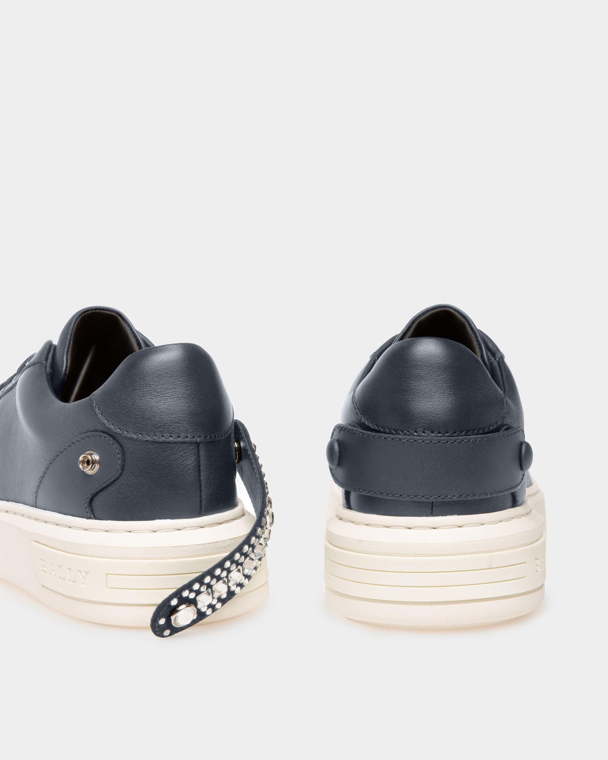 Malya Sneaker Aus Marineblauem Leder - Damen - Bally - 08