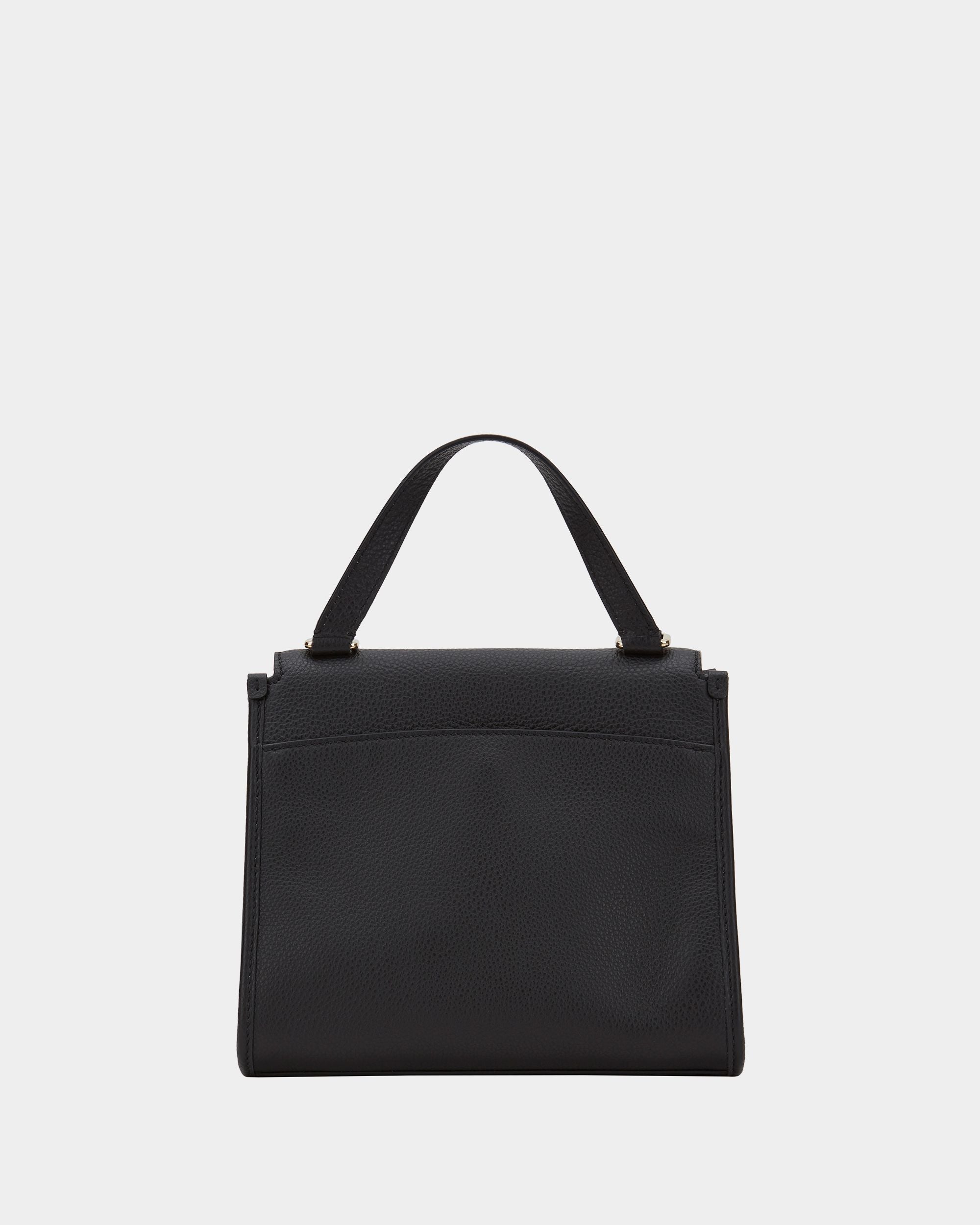 Women's Black Leather Handbag - Damen - Bally - 02