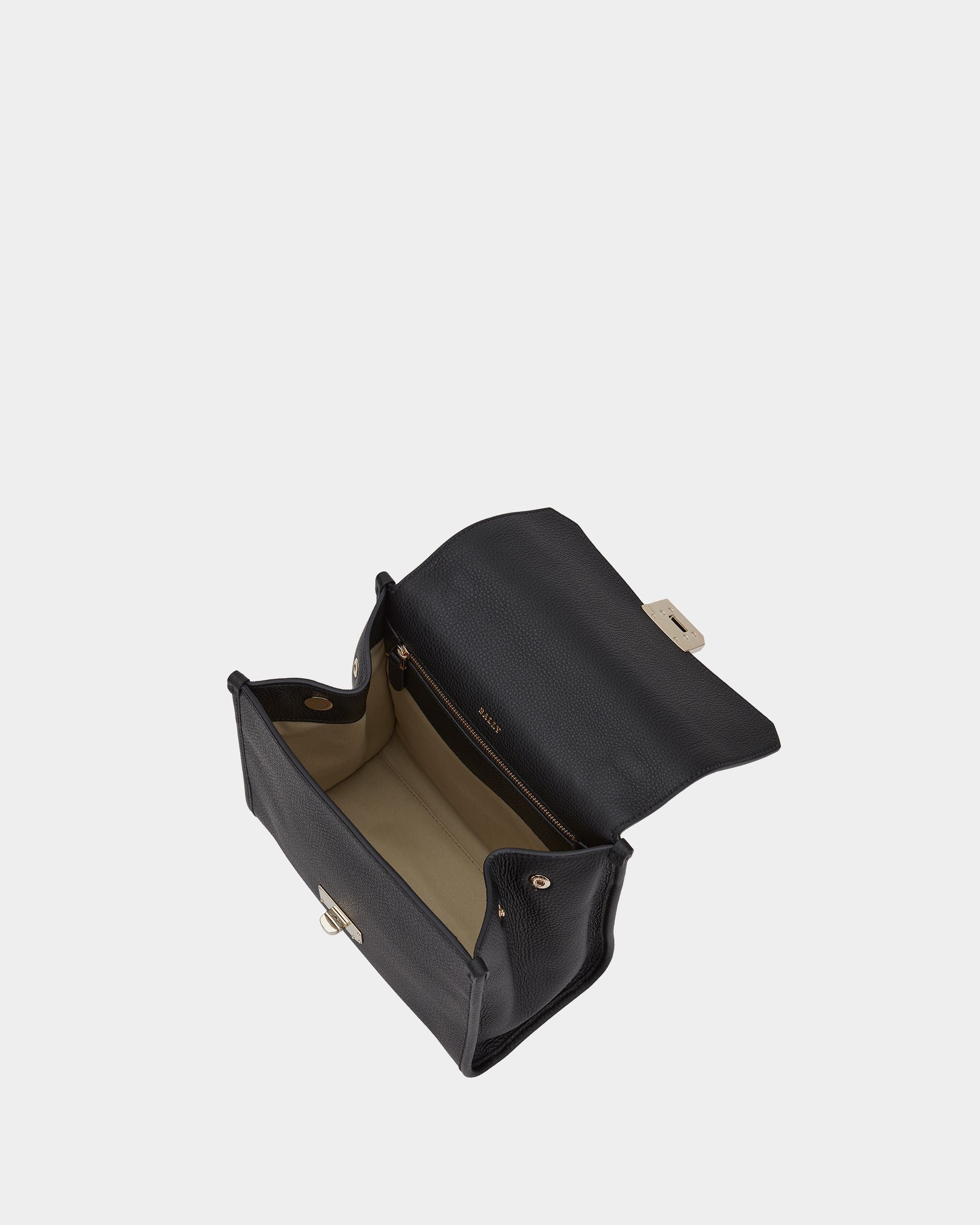 Women's Black Leather Handbag - Damen - Bally - 03