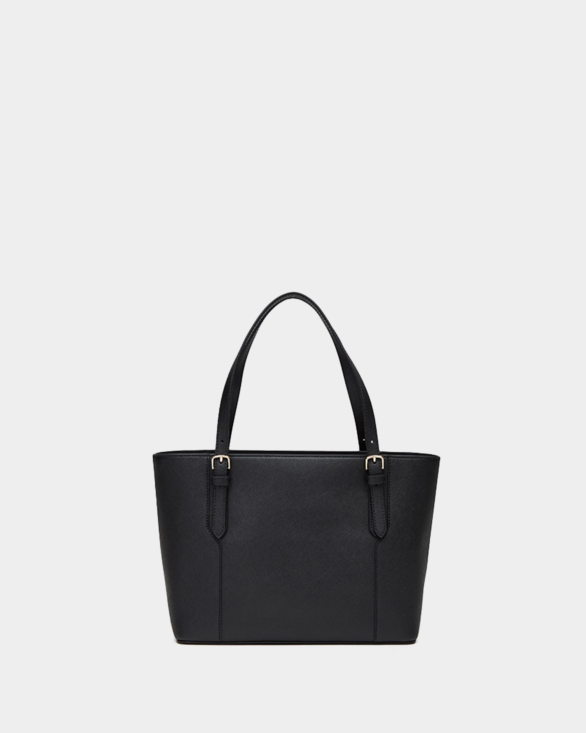Women's Casual Black Striped Tote Bag - Damen - Bally - 02