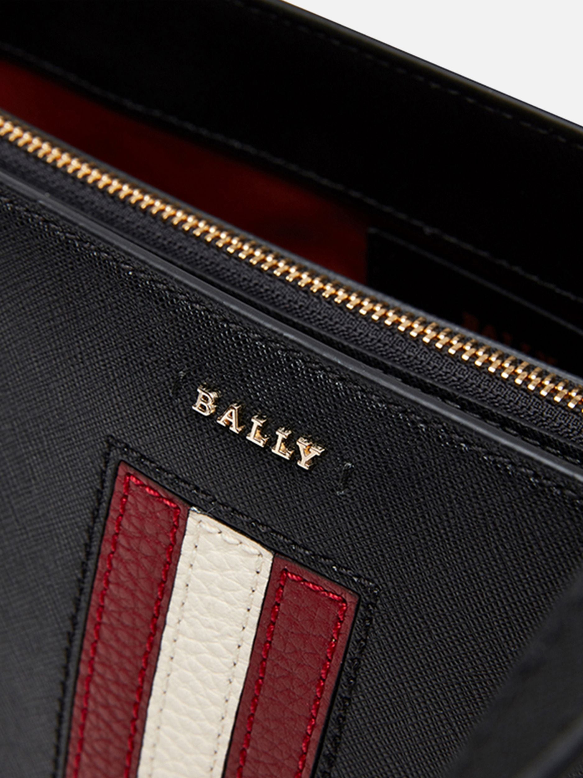 Women's Casual Black Striped Tote Bag - Damen - Bally - 04