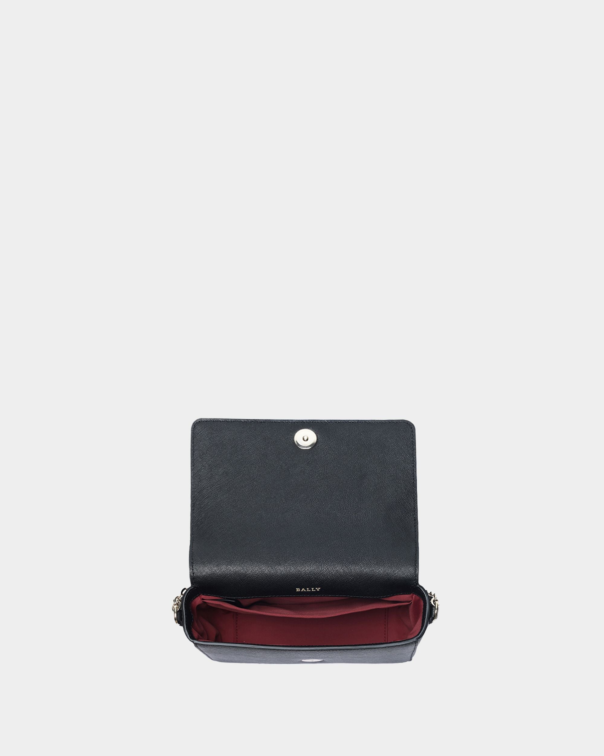 Women's Black Leather Crossbody Bag - Damen - Bally - 03