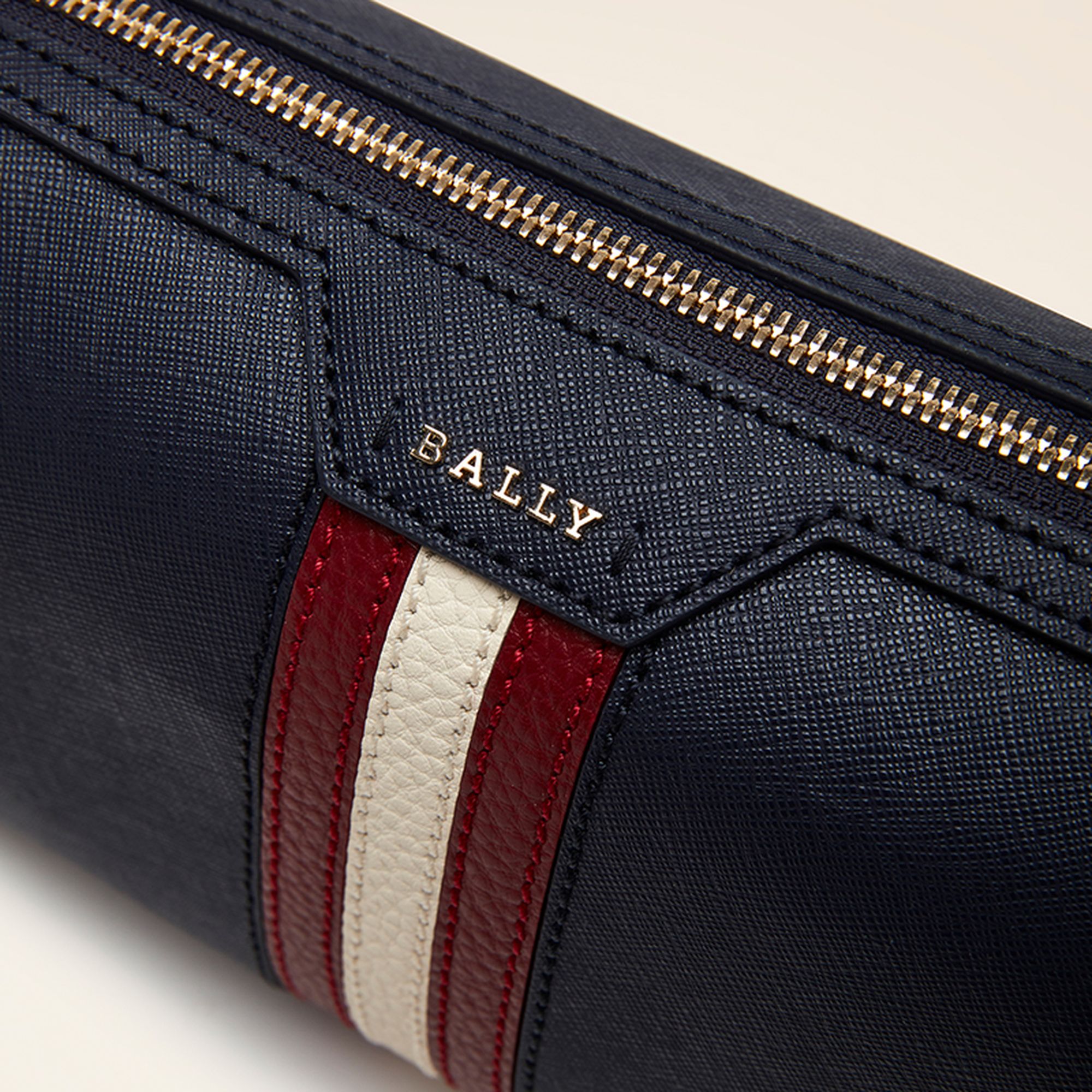 Women's Blue Striped Shoulder Bag - Damen - Bally - 04