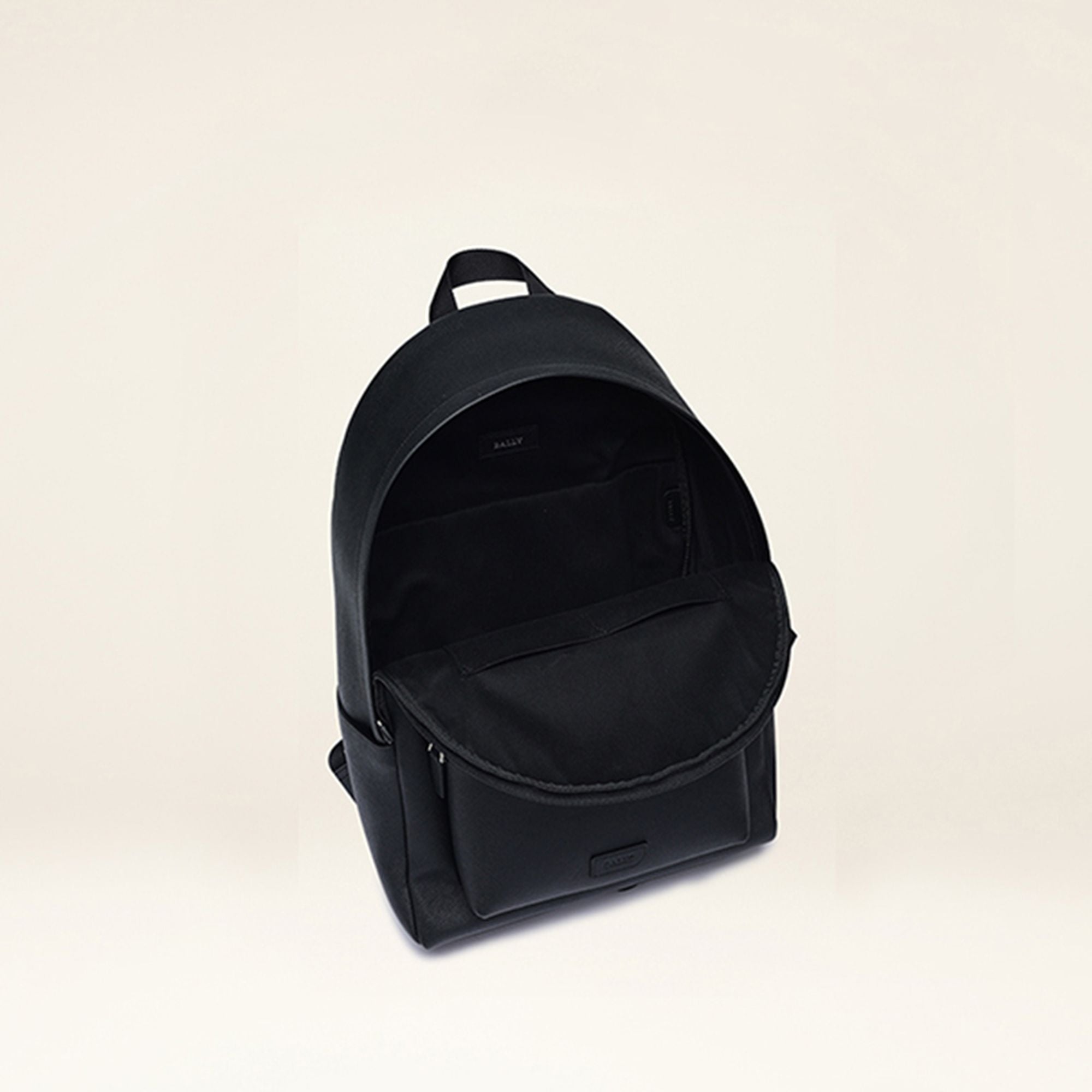 Men's Black Leather Casual Backpack - Herren - Bally - 03