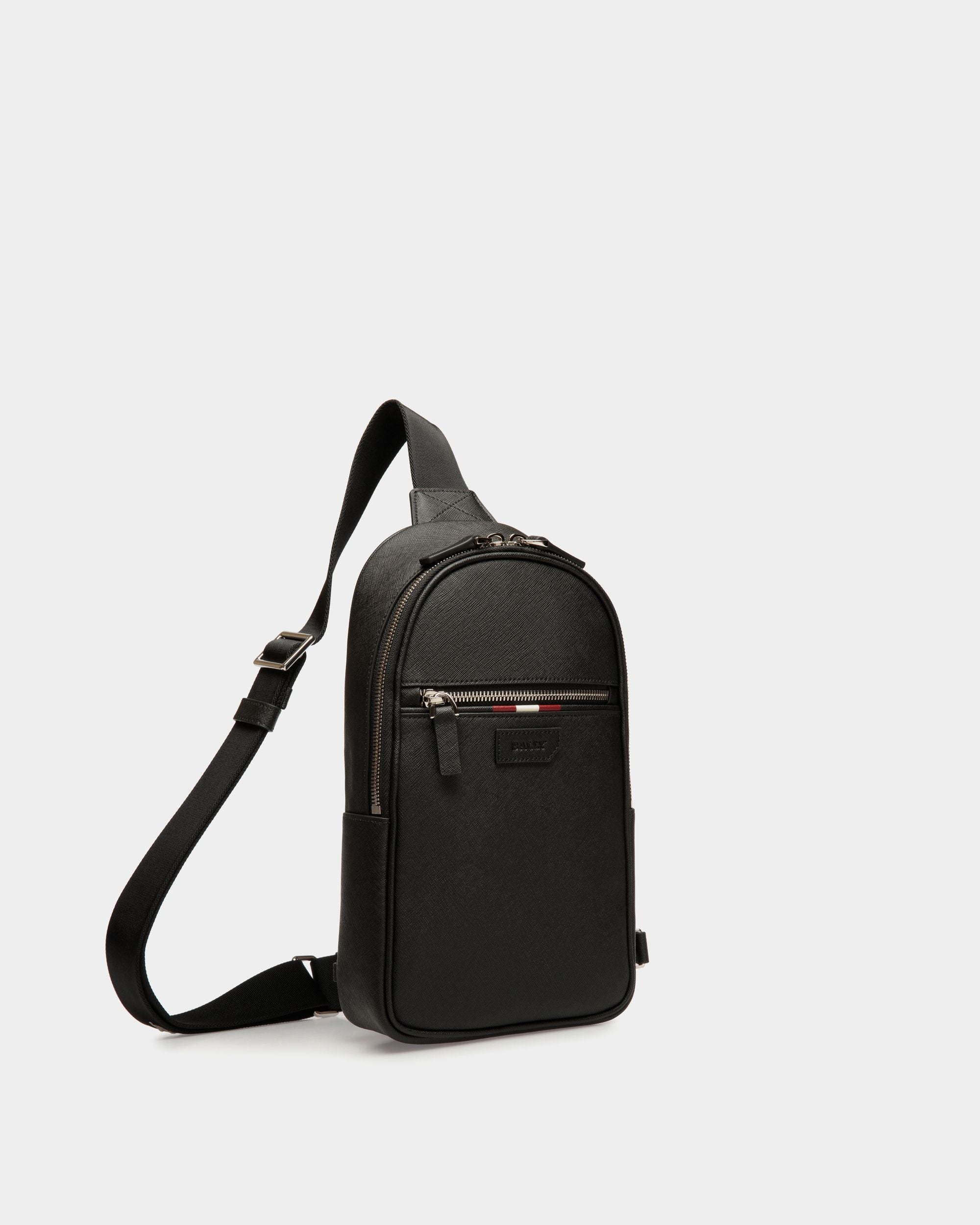 Sling Bag In Black Bovine Split - Herren - Bally - 03