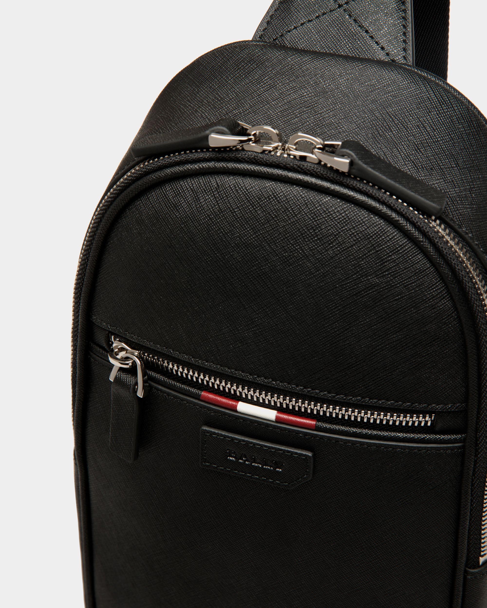 Sling Bag In Black Bovine Split - Herren - Bally - 05
