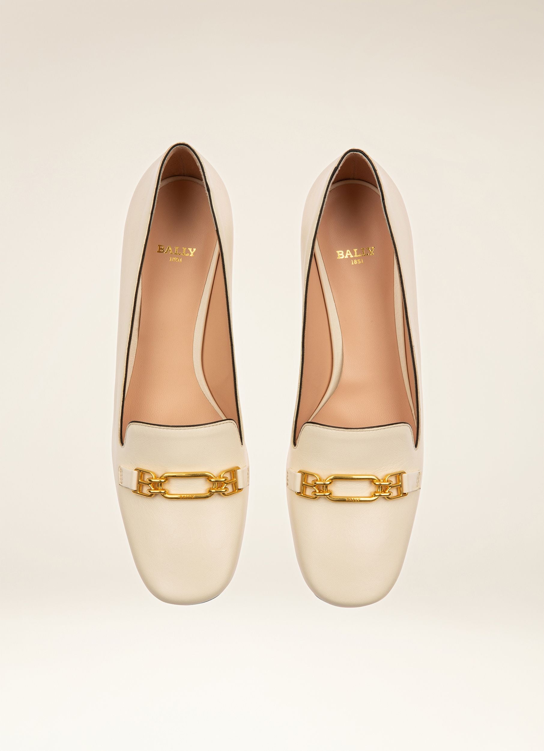Dielle Pumps Aus Elfenbeinfarbenem Leder - Damen - Bally - 04