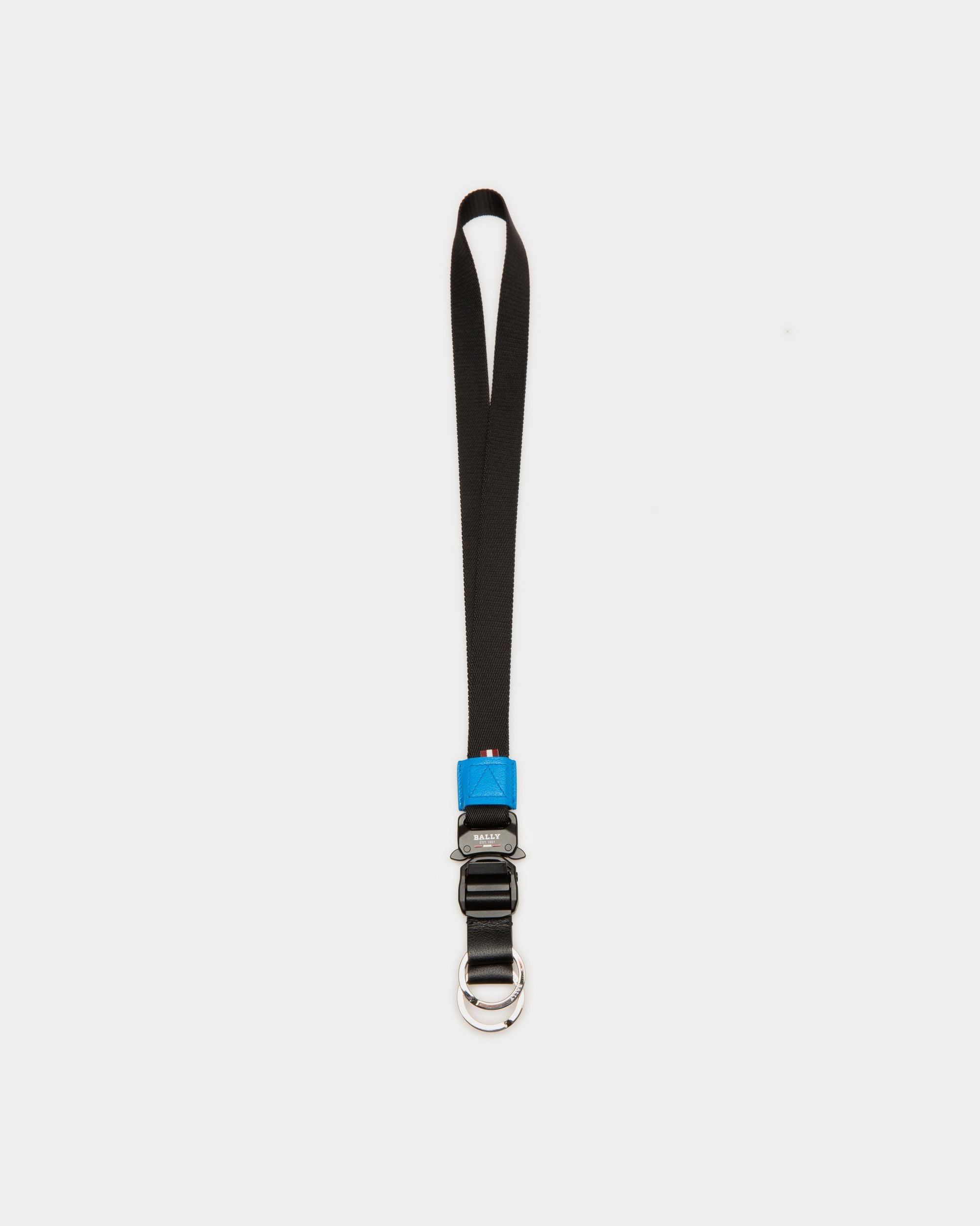 Paxthon Schlüsselanhänger Aus Schwarzem Recyceltem Polyester - Herren - Bally - 01