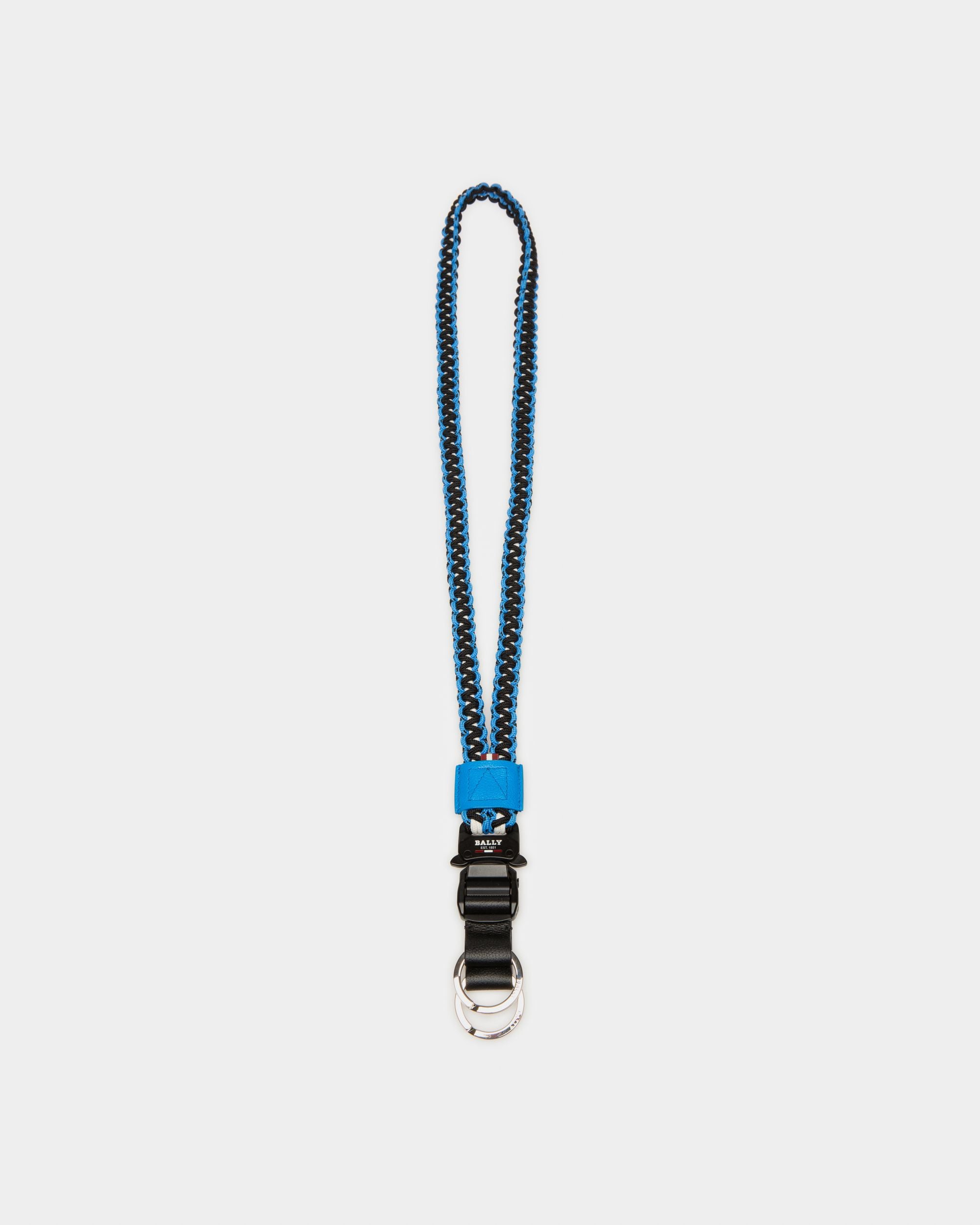Paxthon Schlüsselanhänger Aus Blauem Und Schwarzem Stoff - Herren - Bally - 01