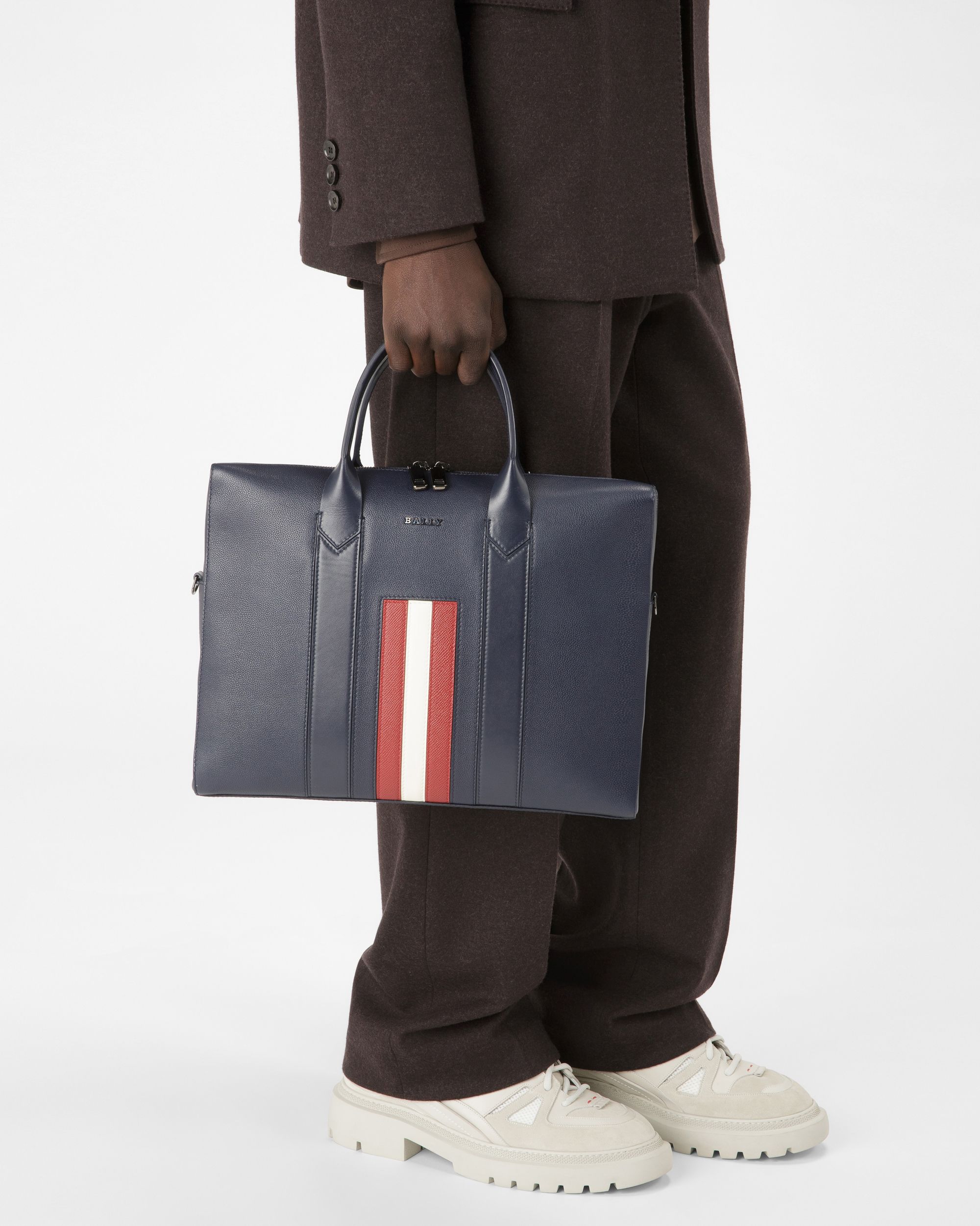 Elter Business-Tasche Aus Marineblauem Leder Für Herren - Herren - Bally - 01