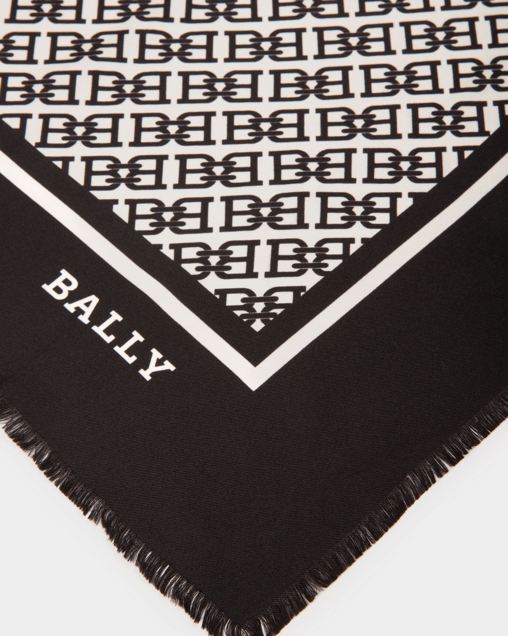 Tuch Aus Schwarzer Seide - Damen - Bally - 02